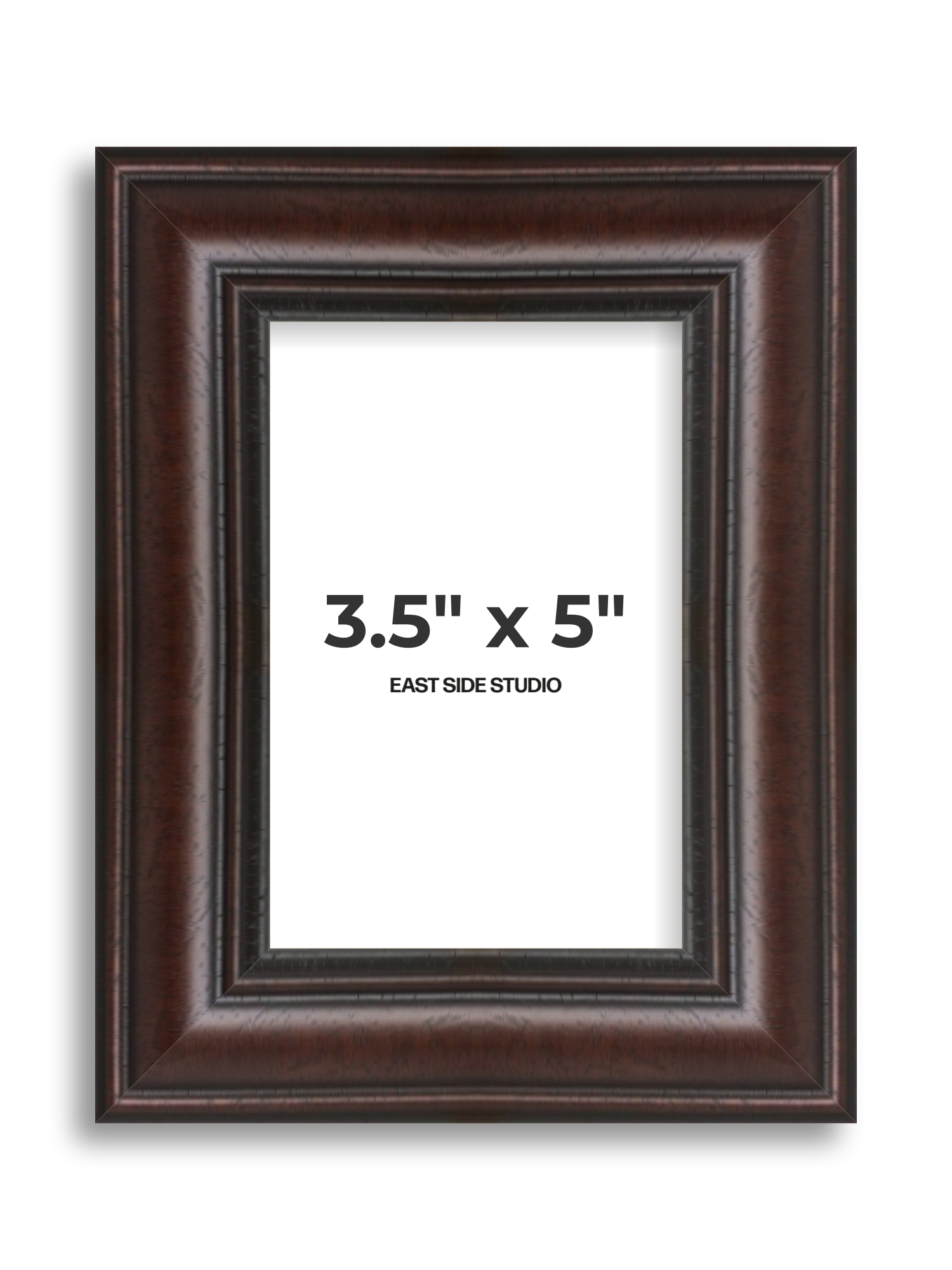 Antique Mahogany 3.5" x 5" picture frame