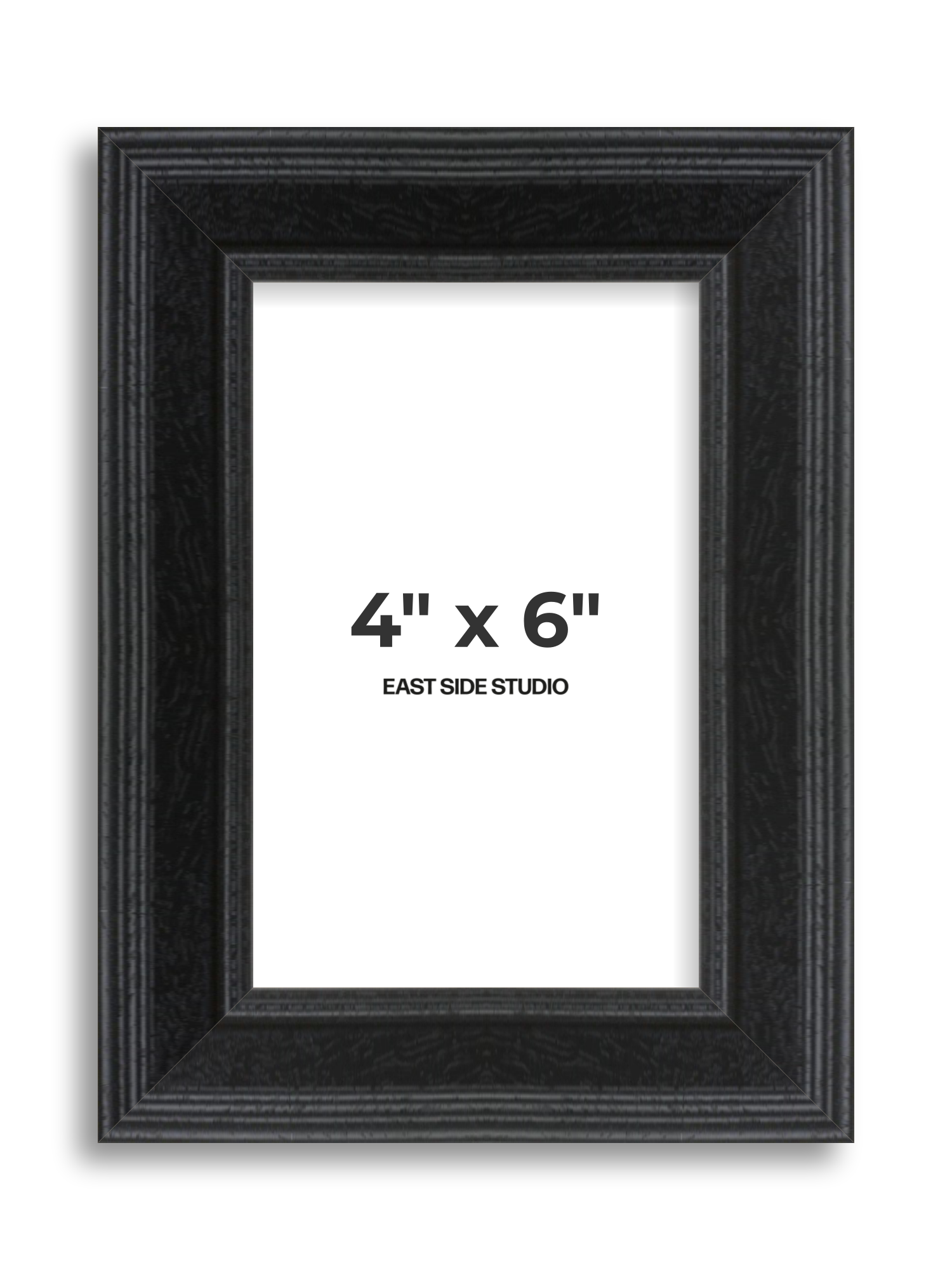 Black Grain 4" x 6" picture frame