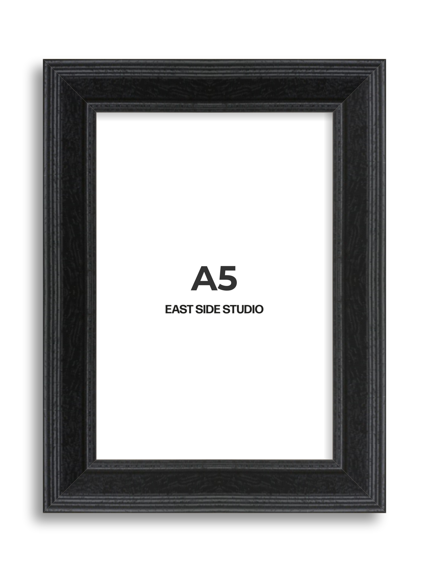 Black Grain A5 picture frame