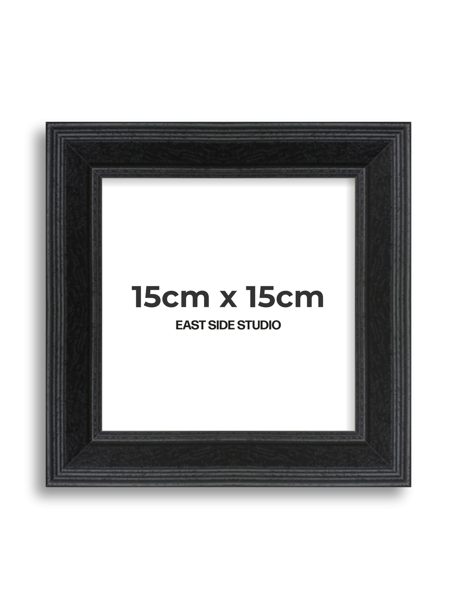 Black Grain 15cm x 15cm picture frame