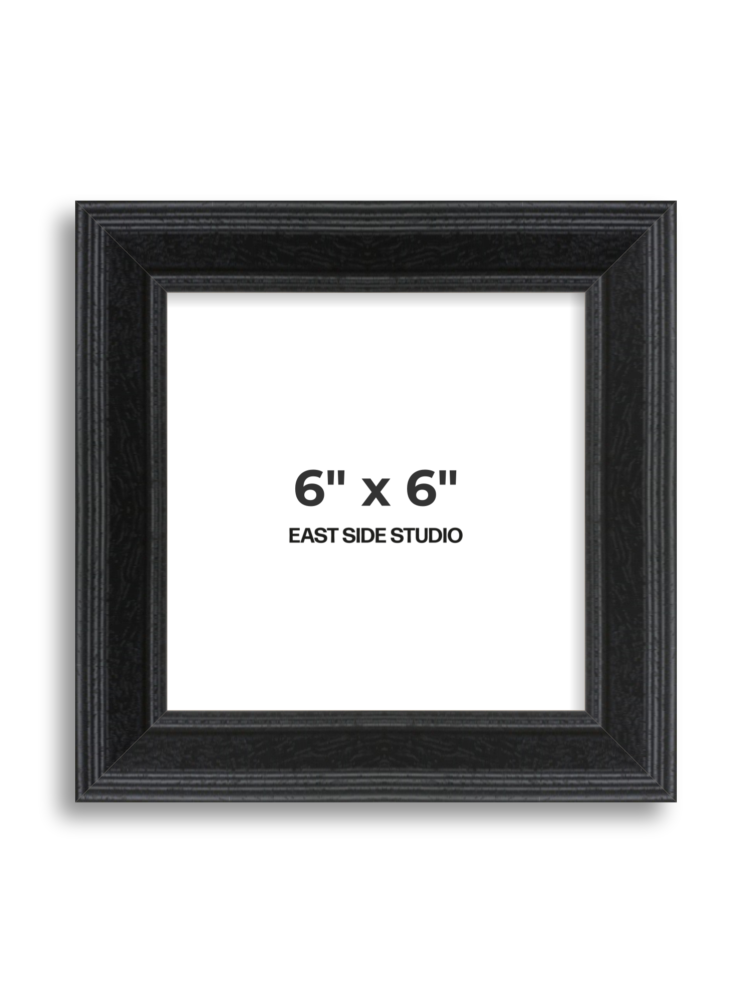 Black Grain 6" x 6" picture frame