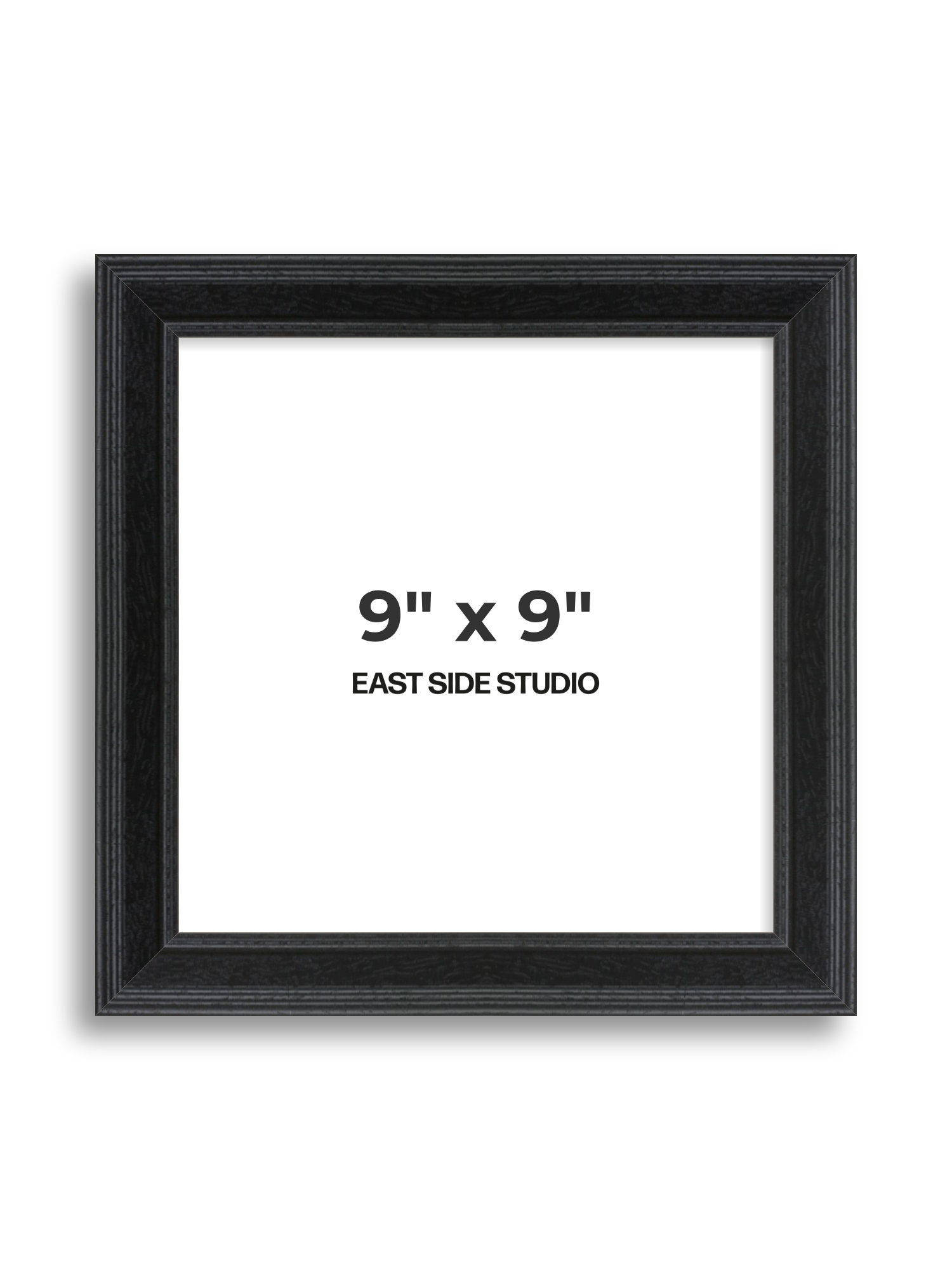 Black Grain 9" x 9" picture frame
