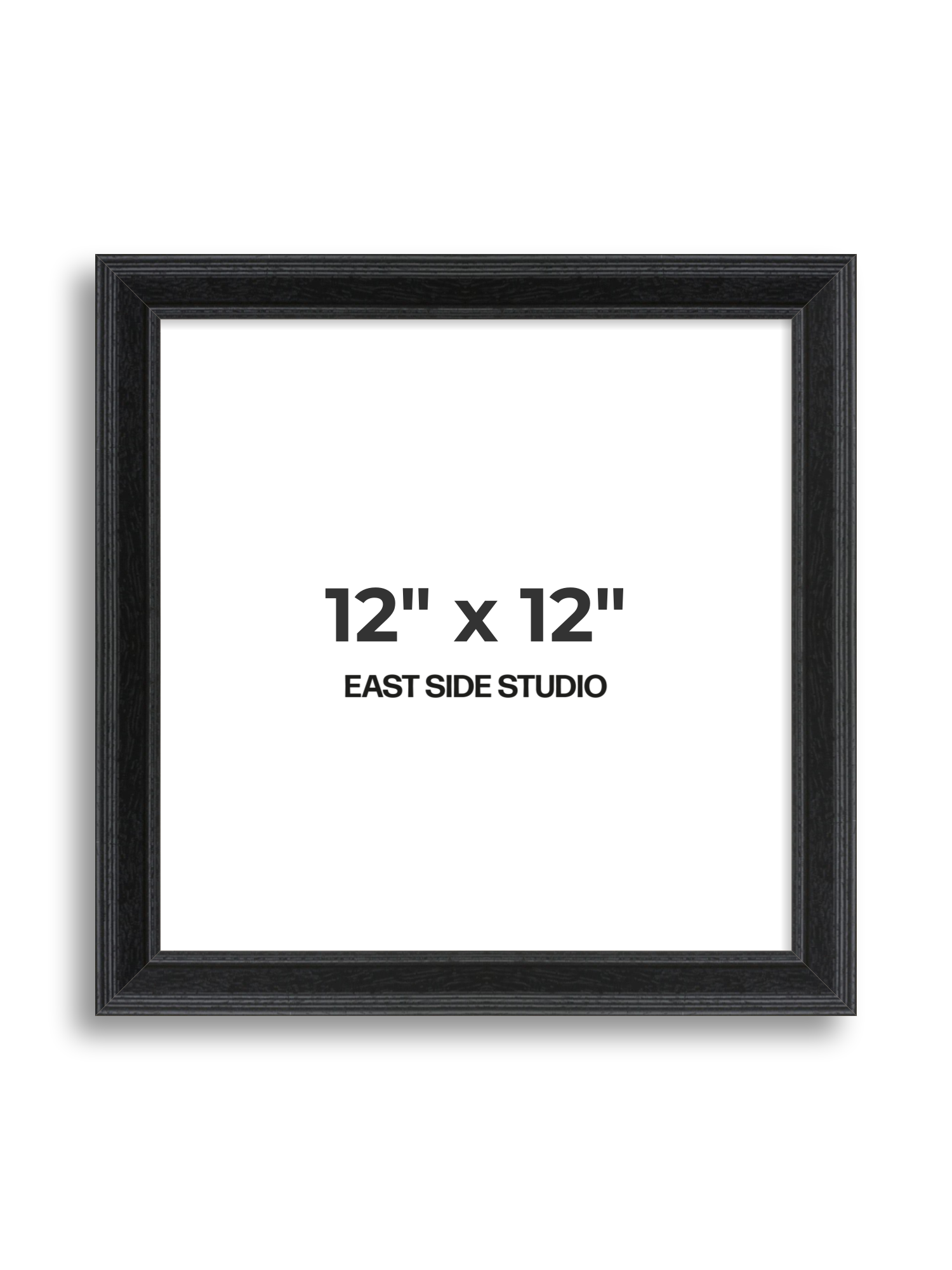 Black Grain 12" x 12" picture frame