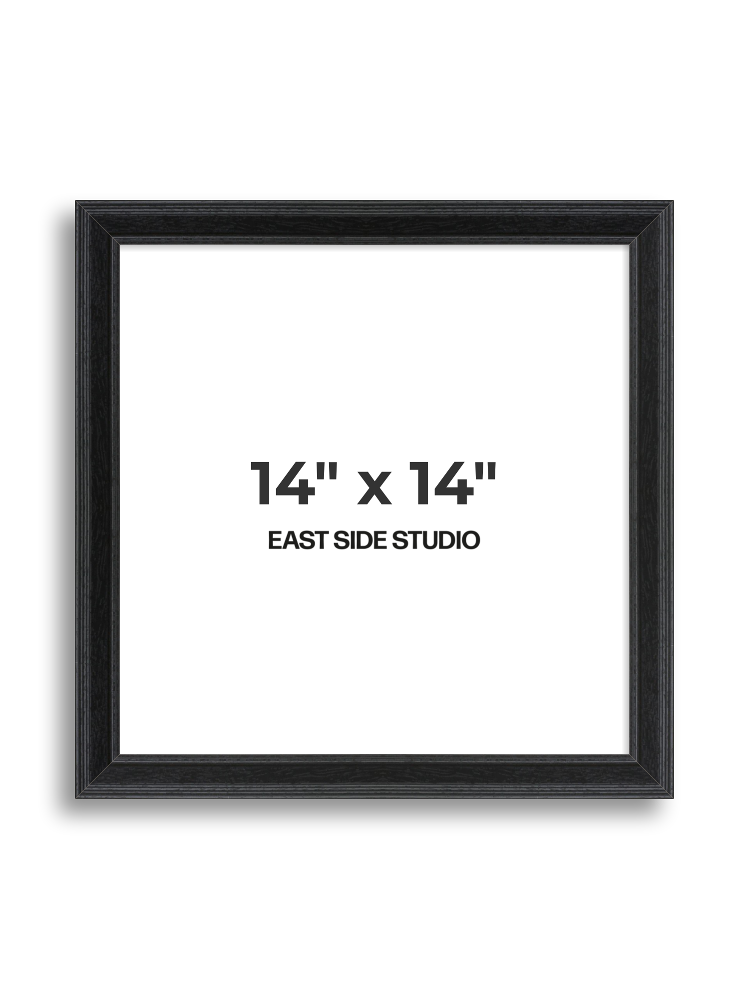 Black Grain 14" x 14" picture frame