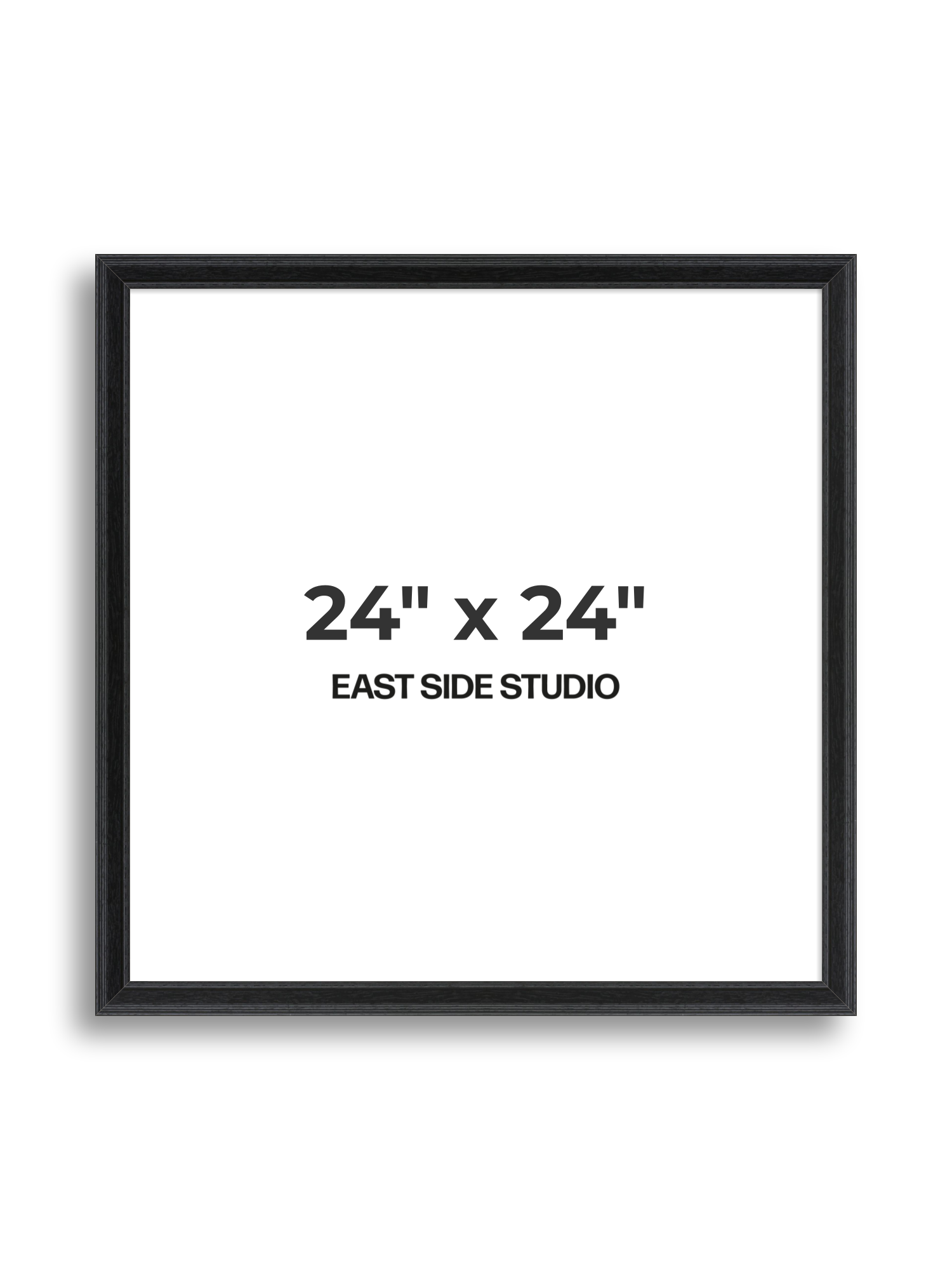 Black Grain 24" x 24" picture frame