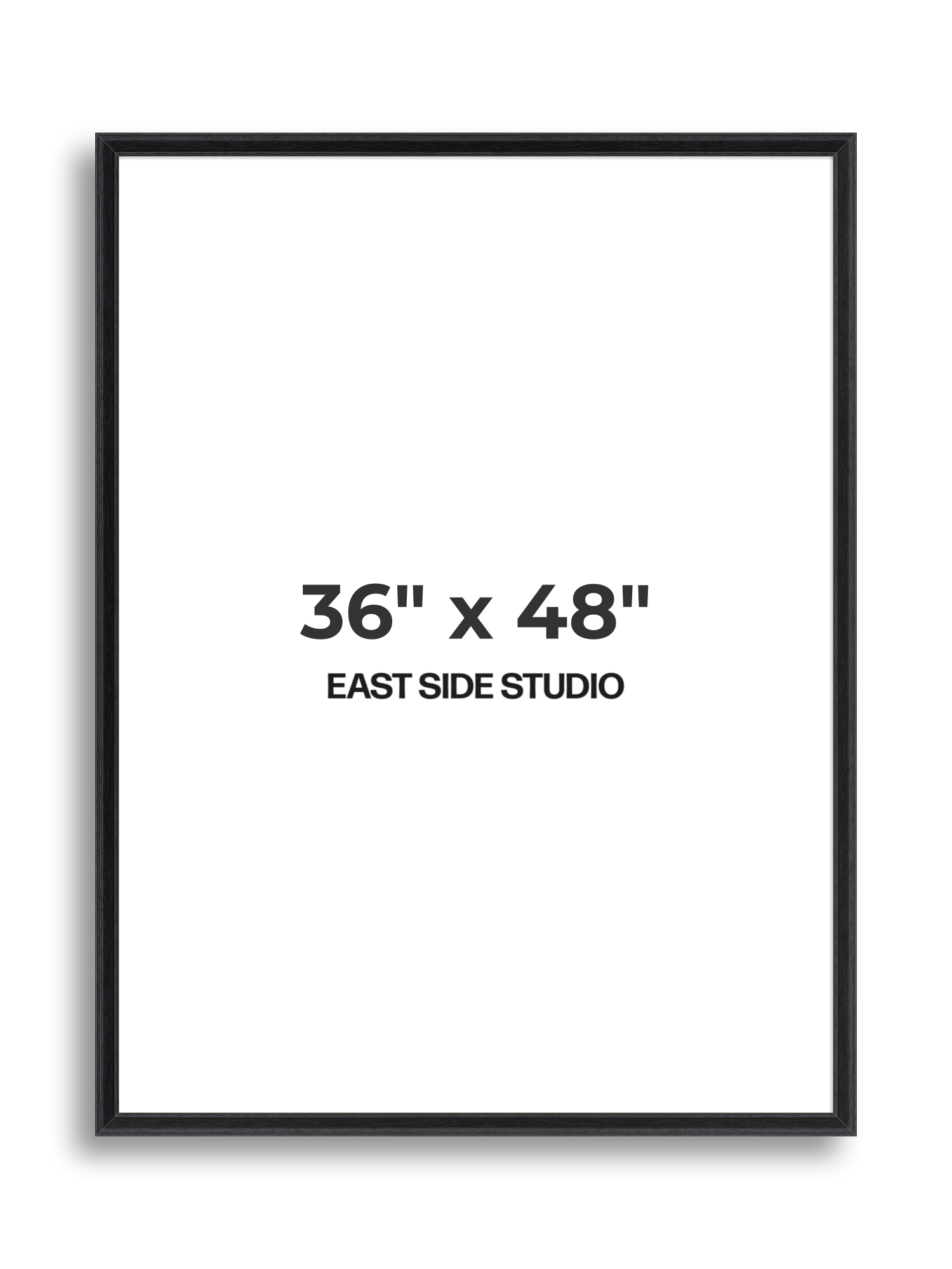 Black Grain 36" x 48" picture frame