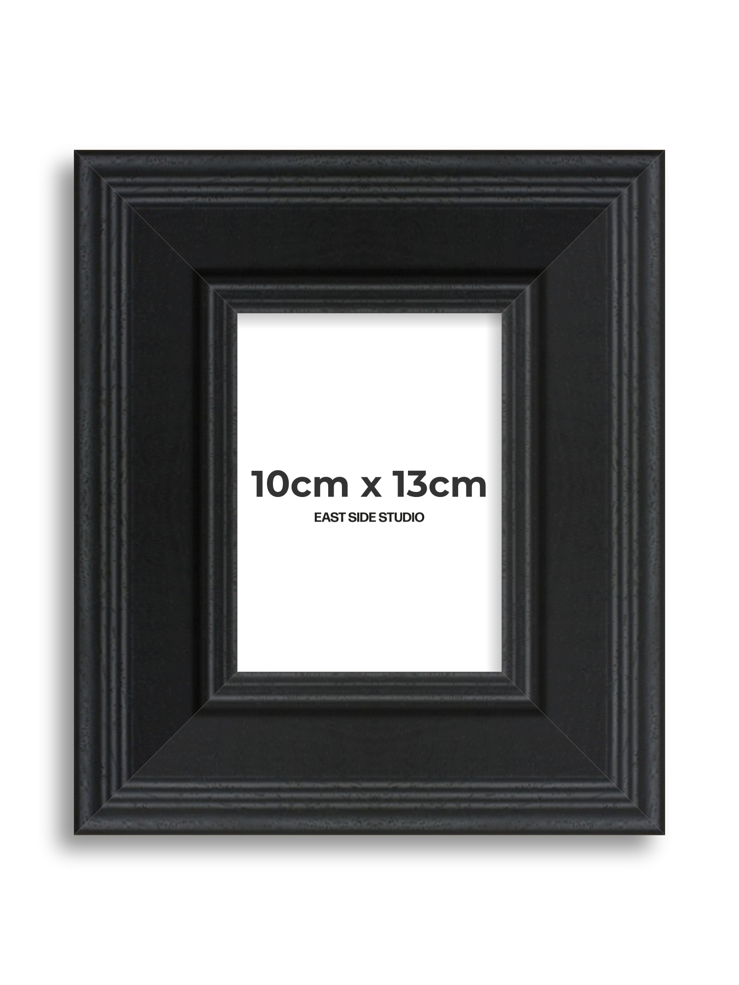 Wide Black Grain 10cm x 13cm picture frame