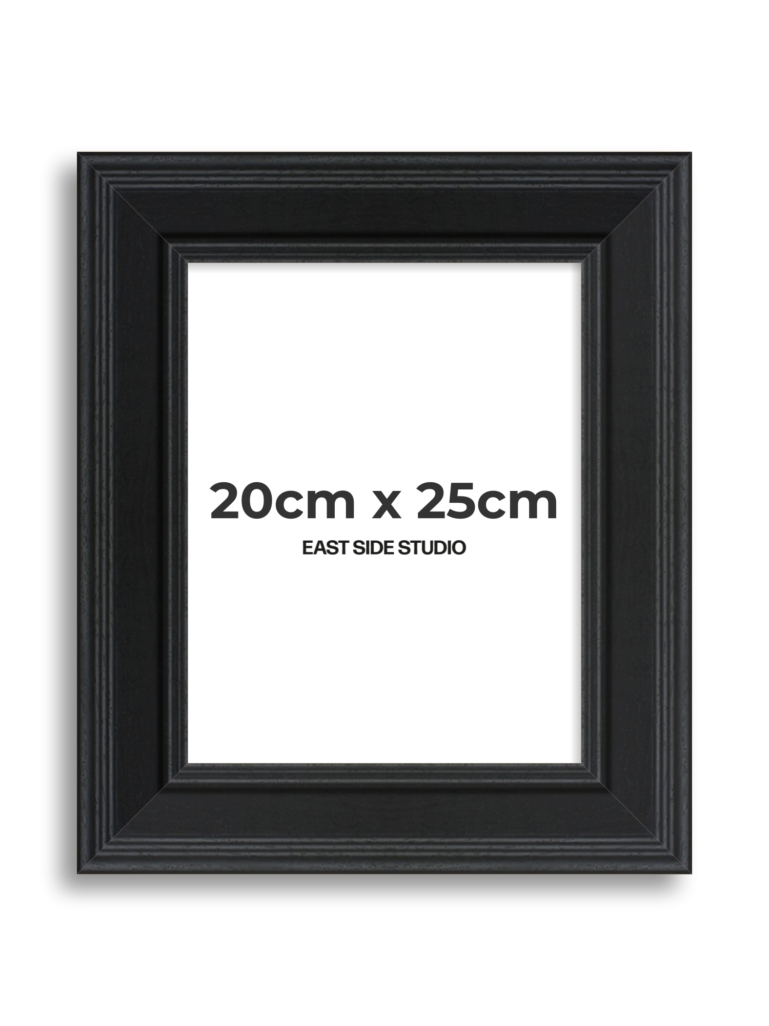 Wide Black Grain 20cm x 25cm picture frame