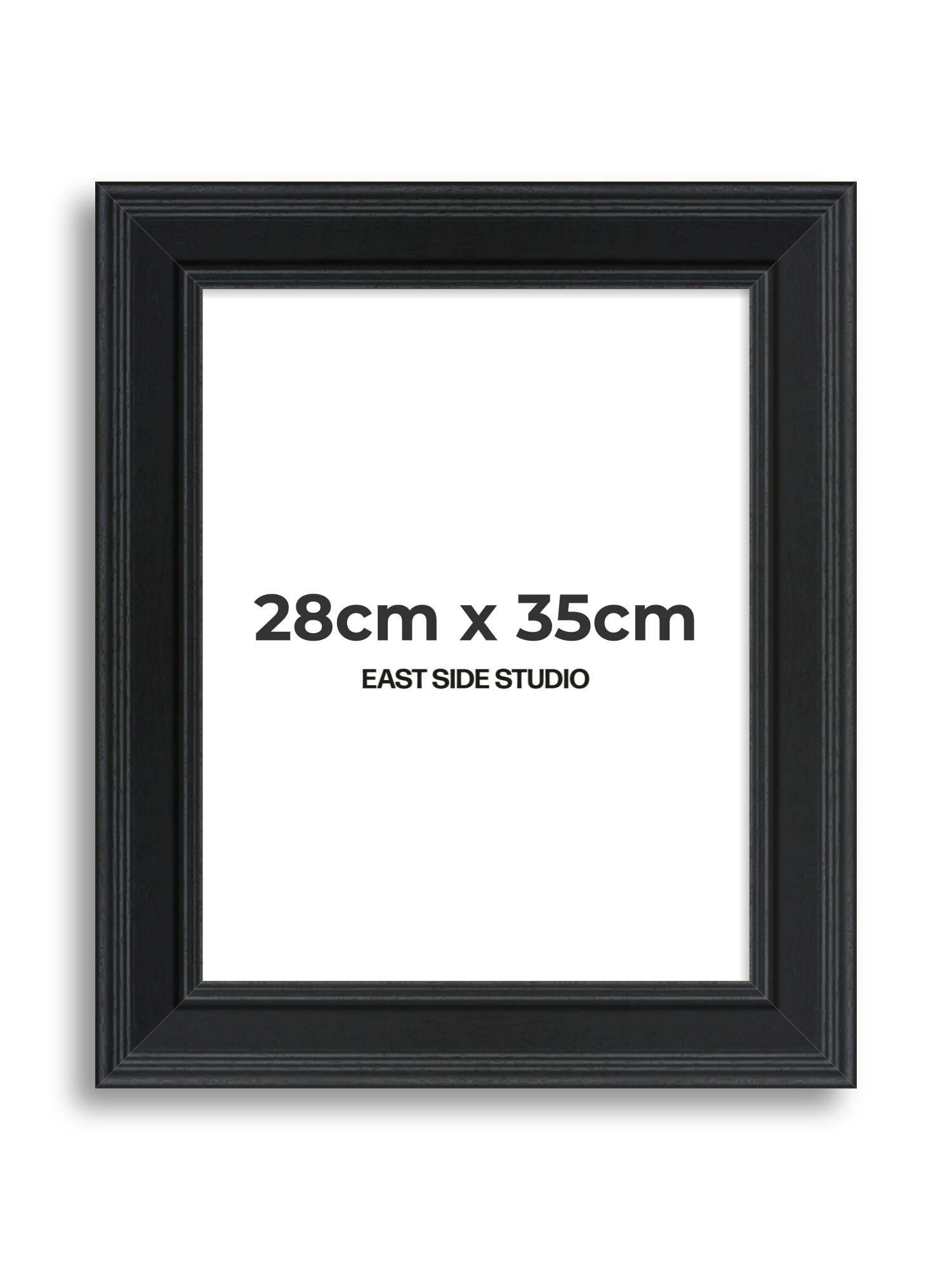 Wide Black Grain 28cm x 35cm picture frame