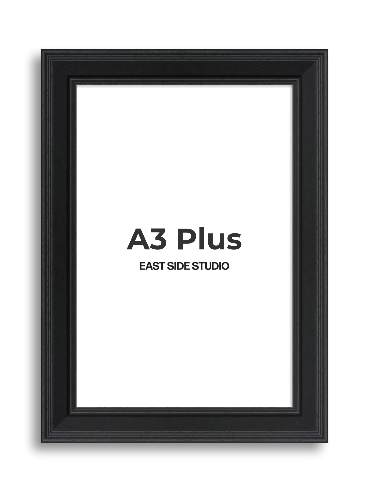 Wide Black Grain A3 Plus picture frame