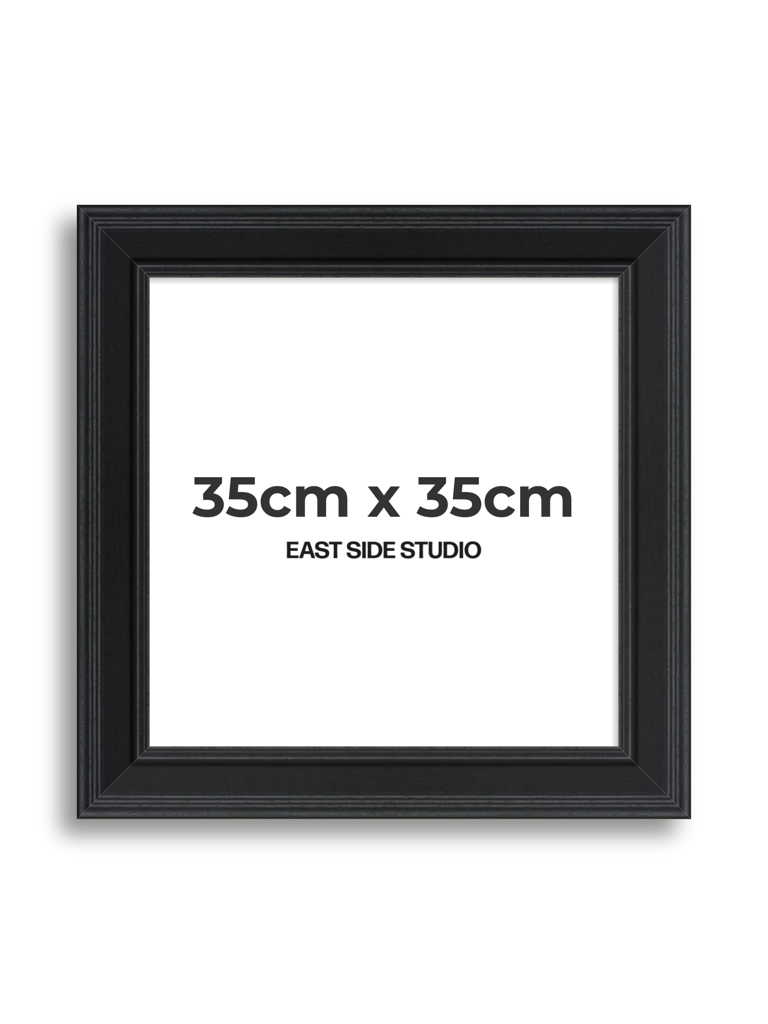 Wide Black Grain 35cm x 35cm picture frame