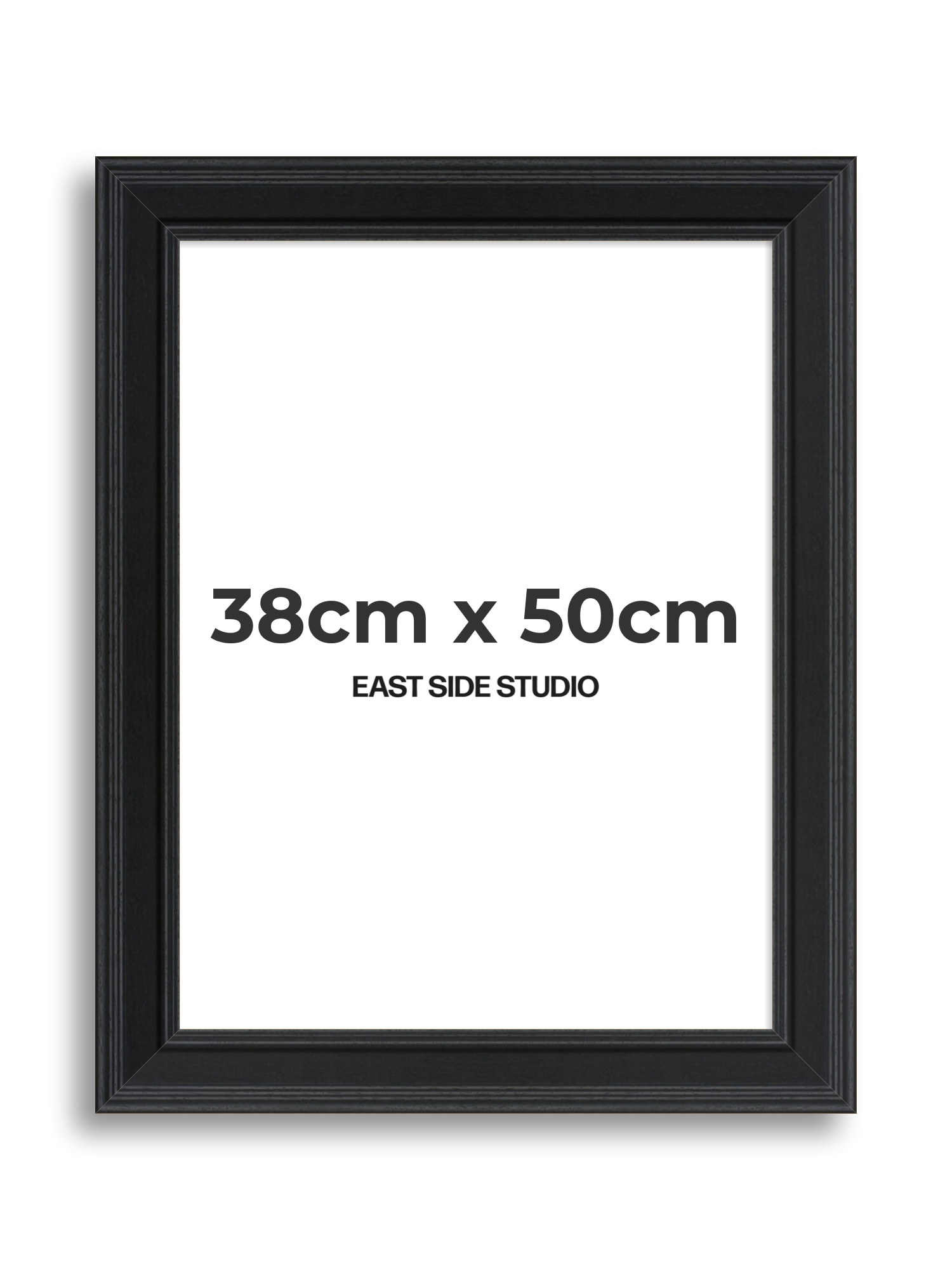 Wide Black Grain 38cm x 50cm picture frame