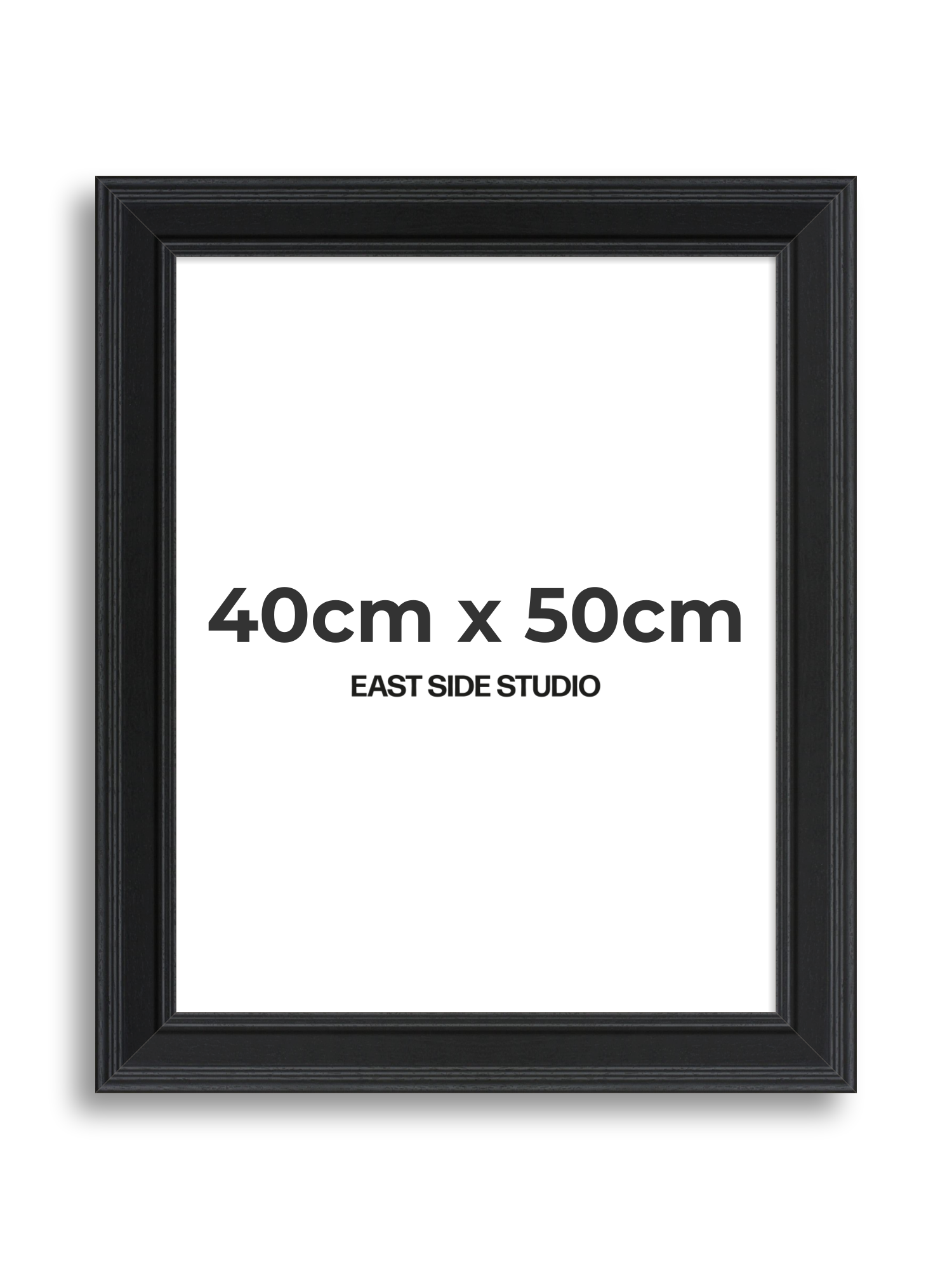 Wide Black Grain 40cm x 50cm picture frame