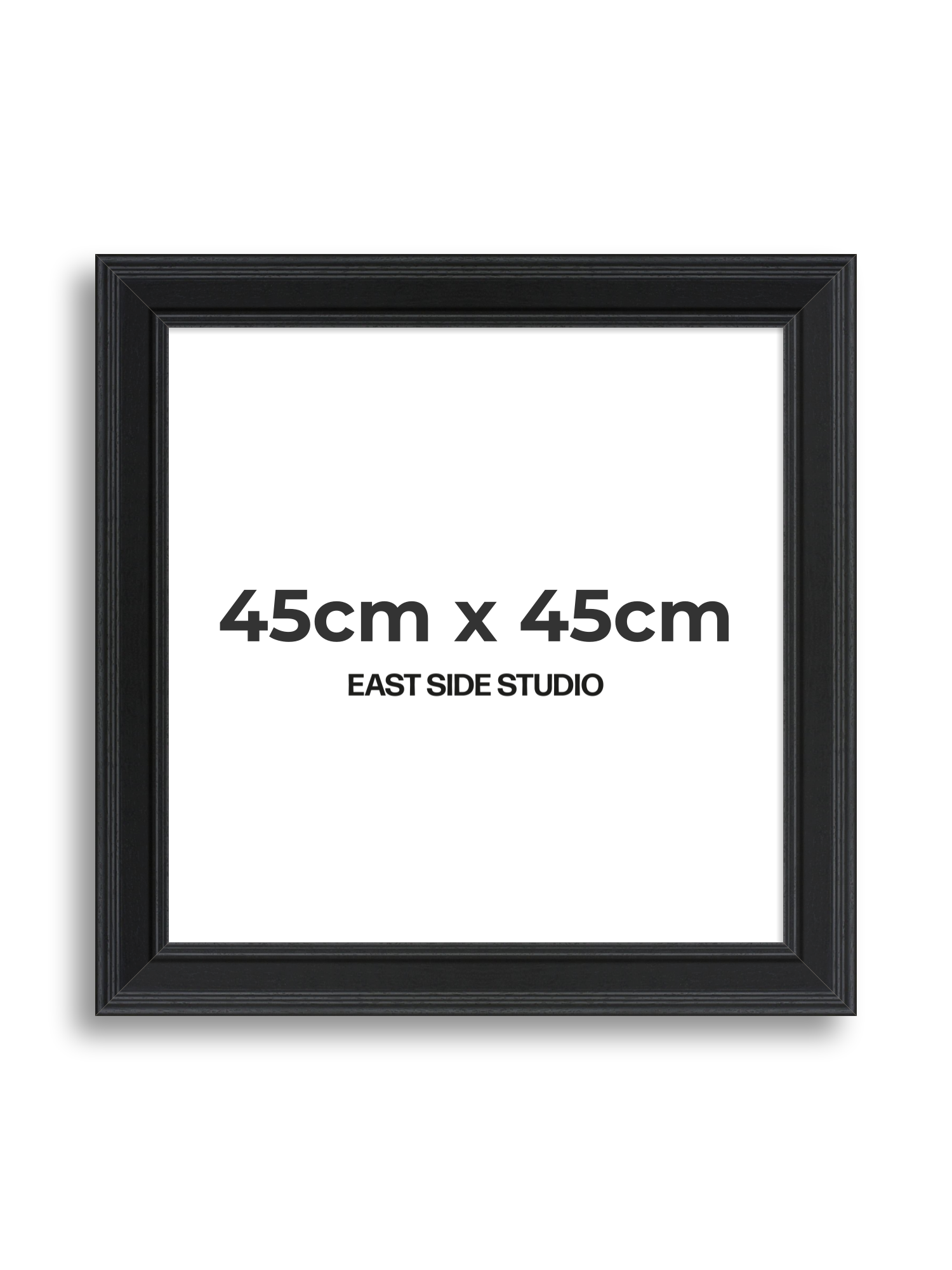 Wide Black Grain 45cm x 45cm picture frame