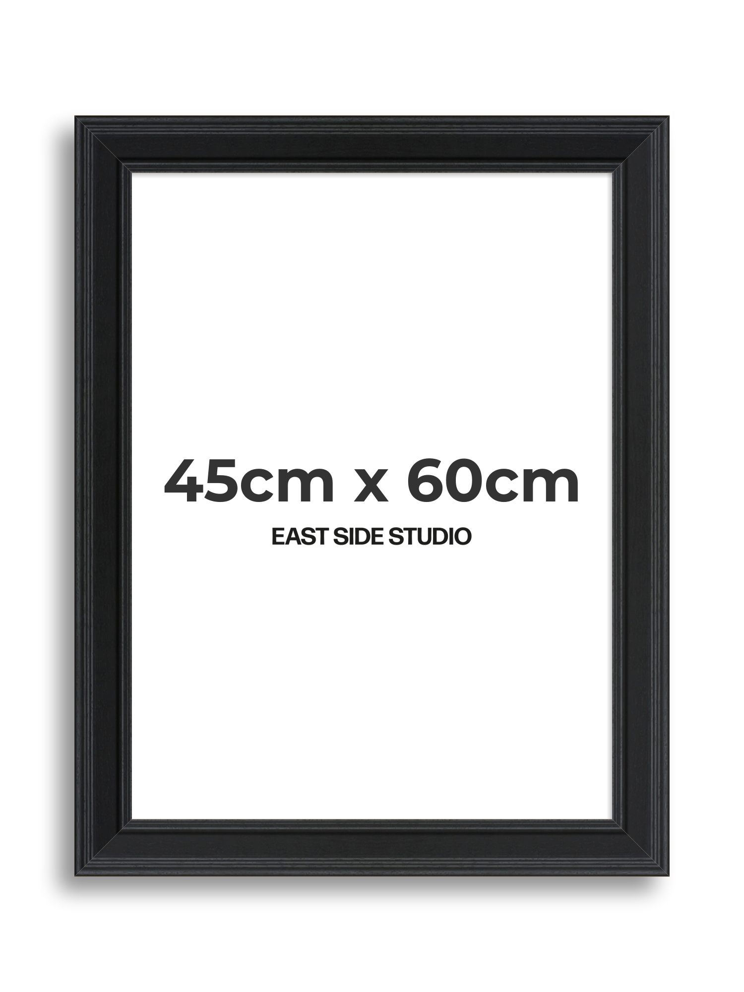 Wide Black Grain 45cm x 60cm picture frame