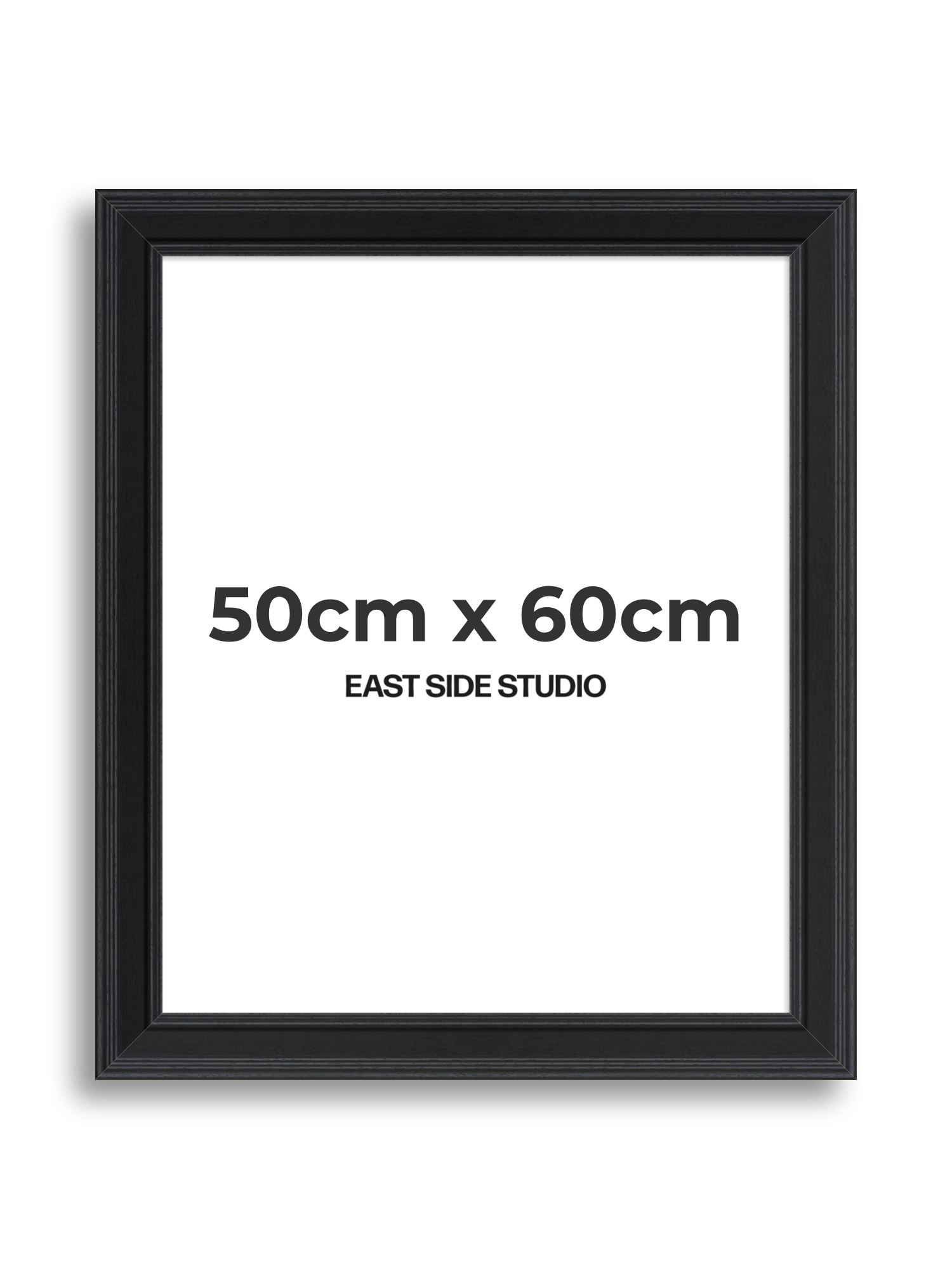 Wide Black Grain 50cm x 60cm picture frame