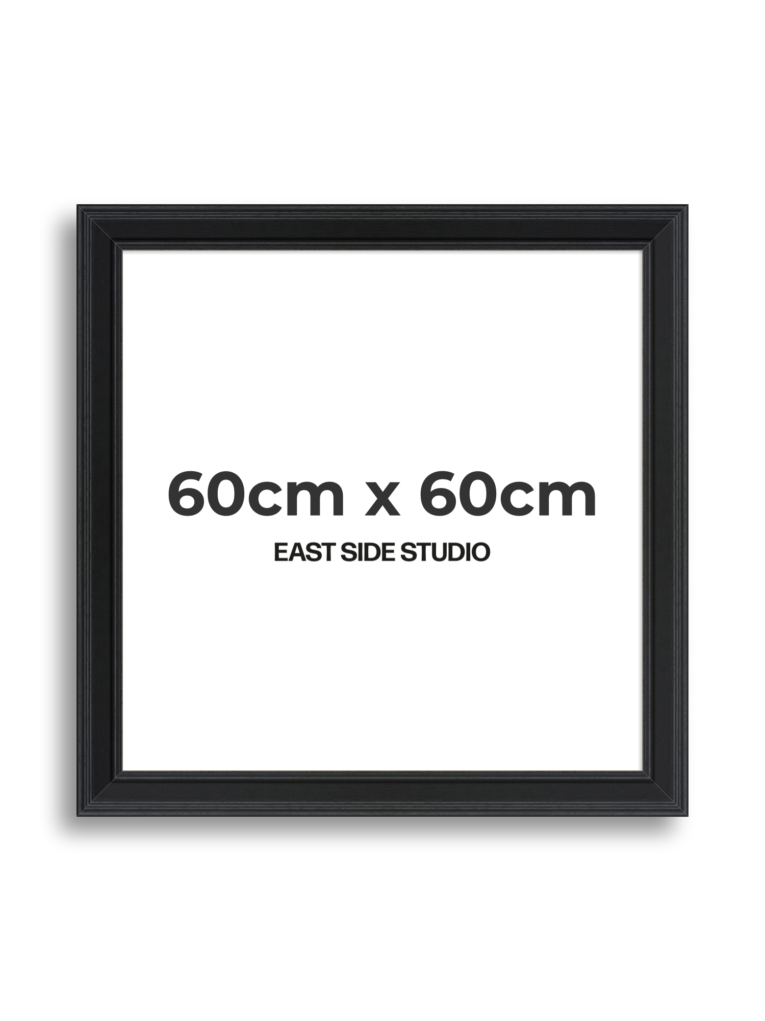 Wide Black Grain 60cm x 60cm picture frame