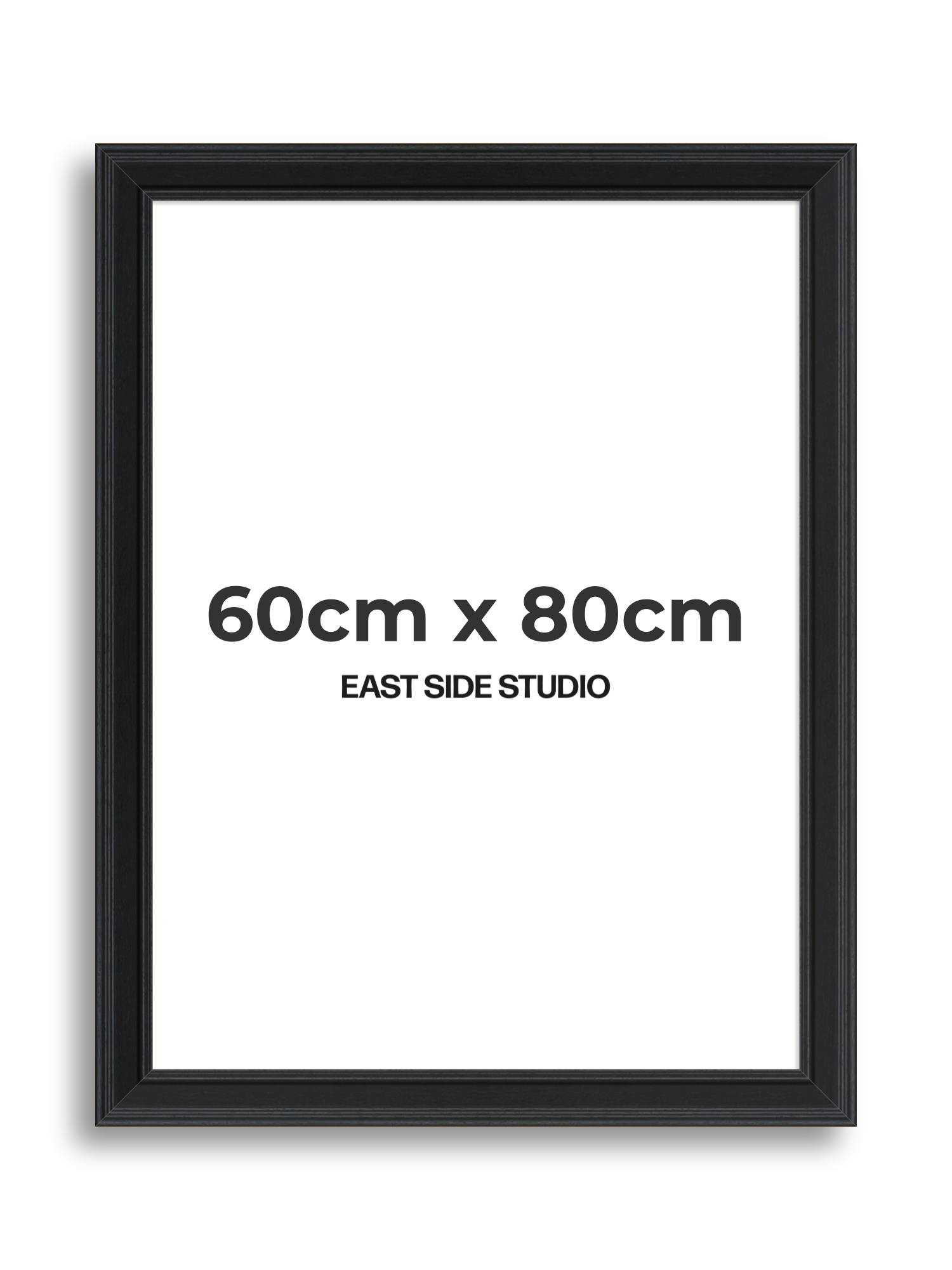 Wide Black Grain 60cm x 80cm picture frame