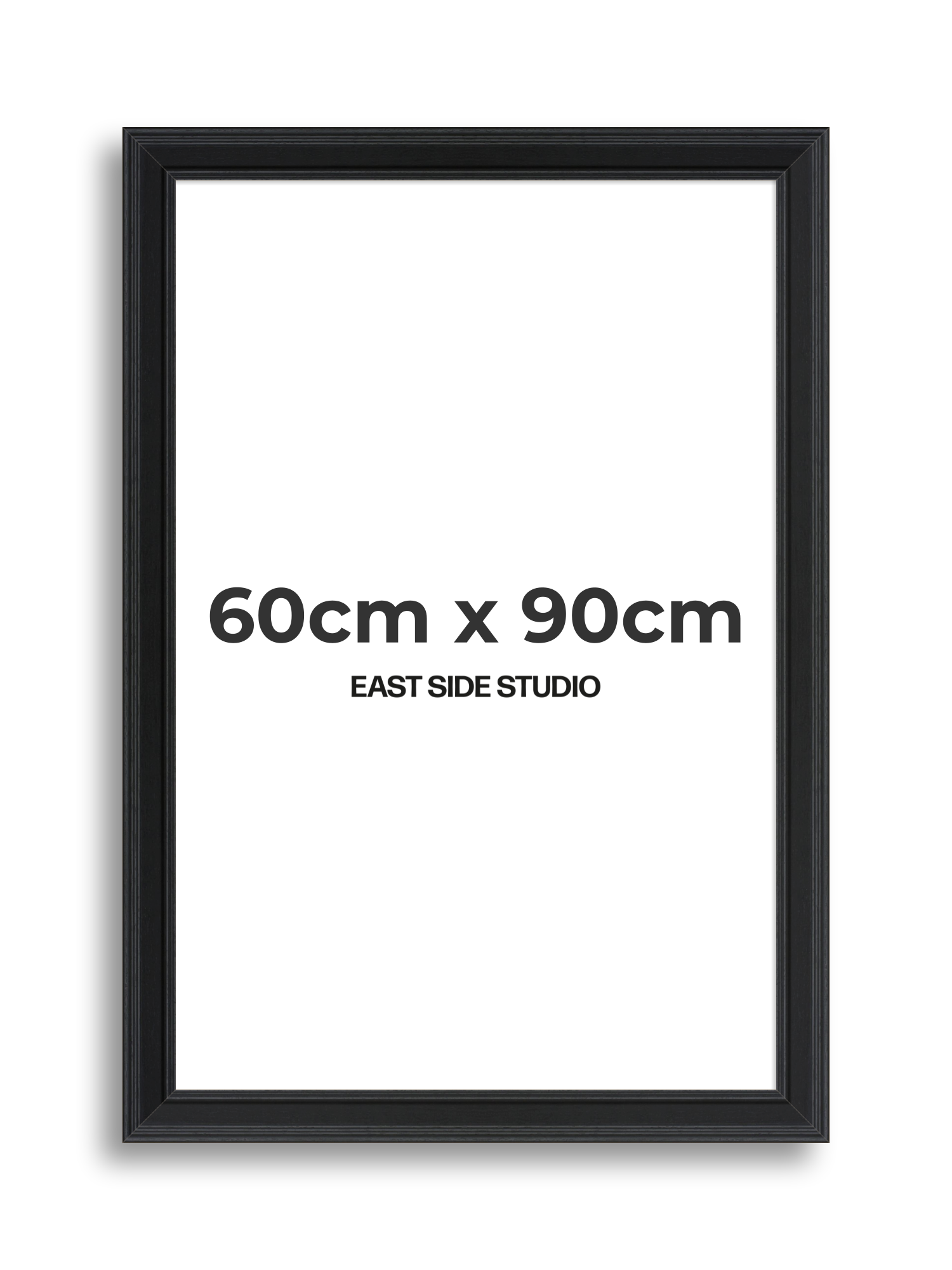 Wide Black Grain 60cm x 90cm picture frame