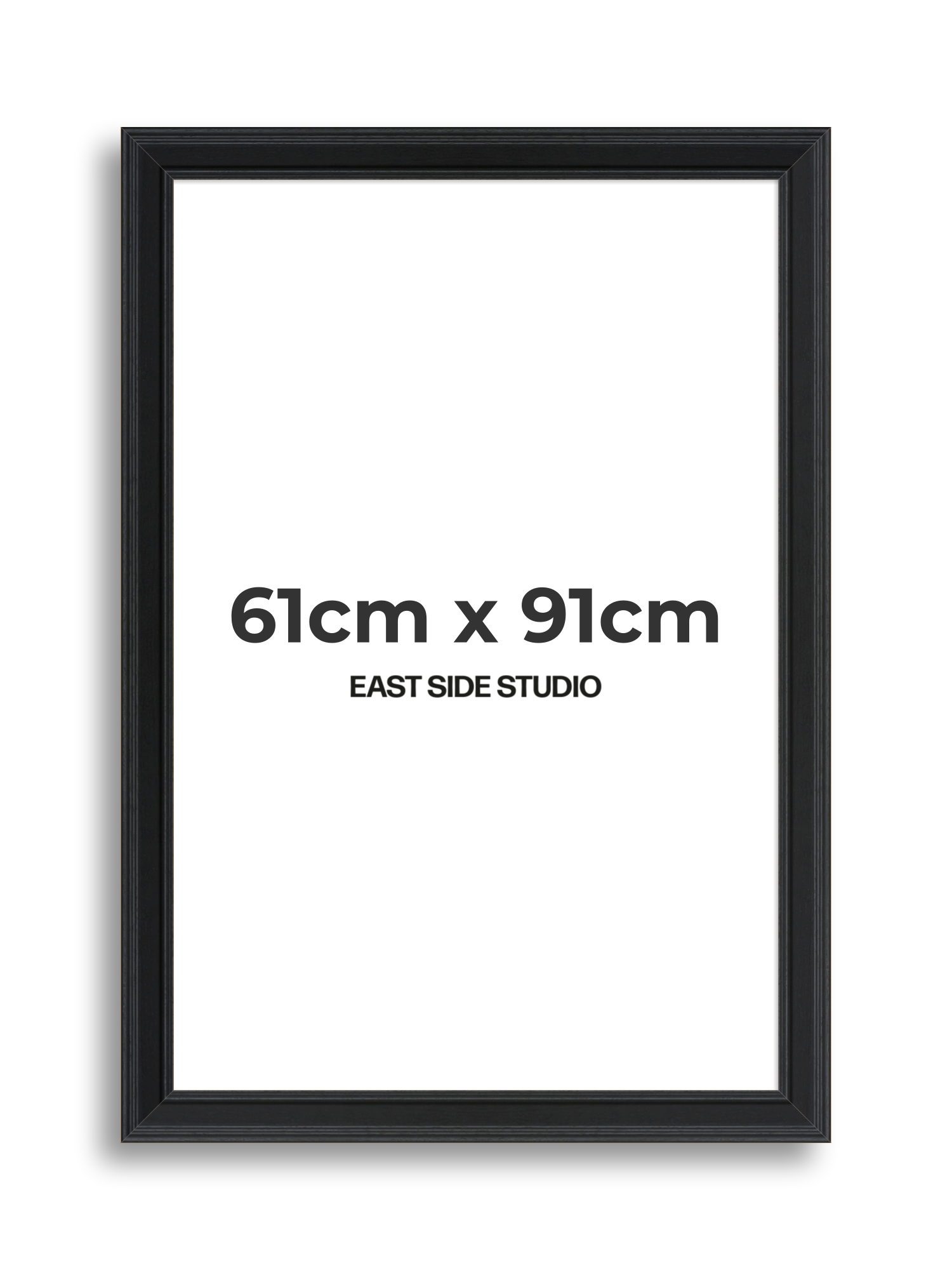 Wide Black Grain 61cm x 91cm picture frame