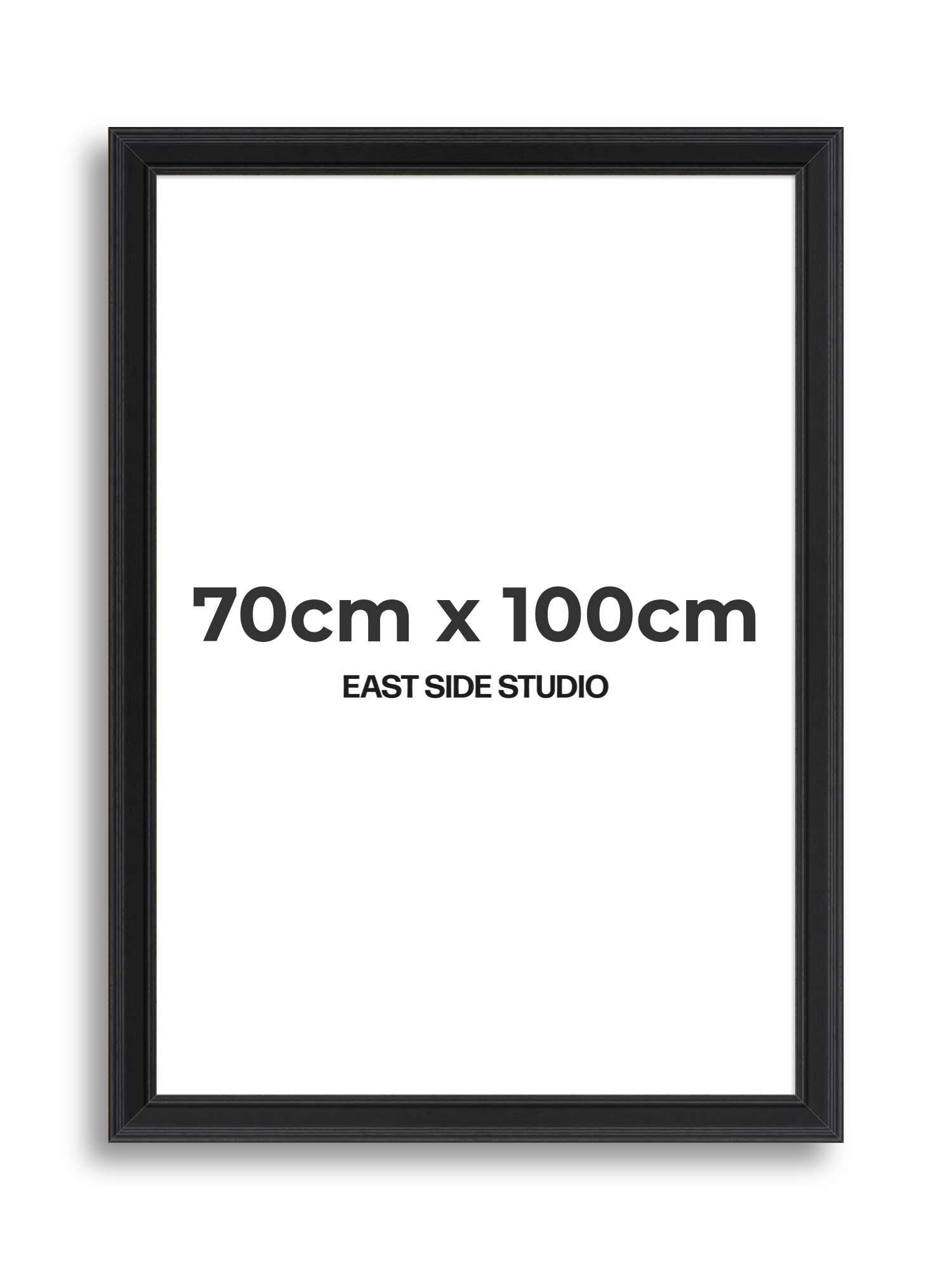 Wide Black Grain 70cm x 100cm picture frame