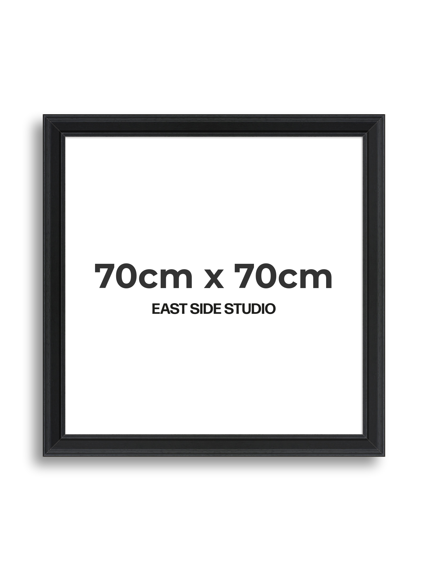 Wide Black Grain 70cm x 70cm picture frame