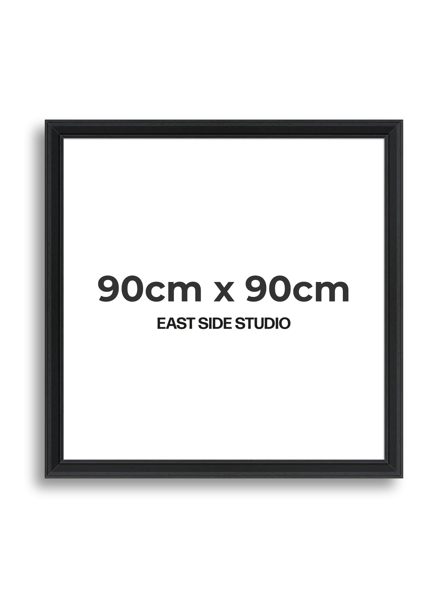 Wide Black Grain 90cm x 90cm picture frame