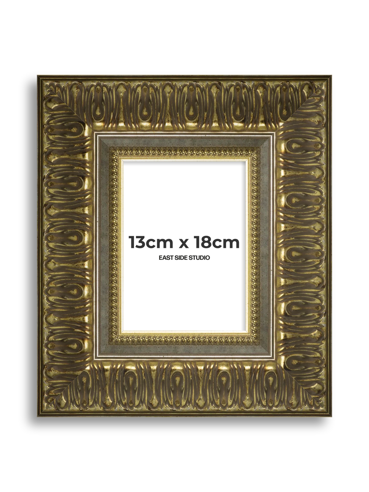 Volute Silver Gold 13cm x 18cm picture frame