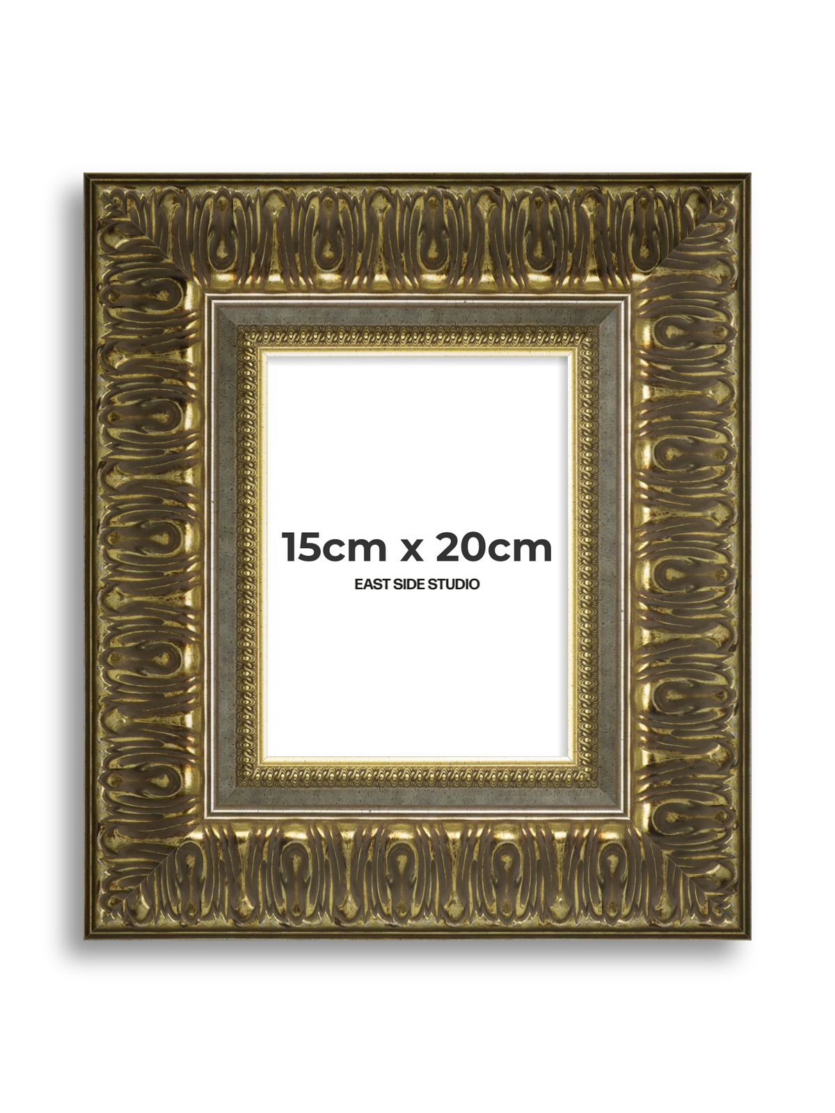 Volute Silver Gold 15cm x 20cm picture frame