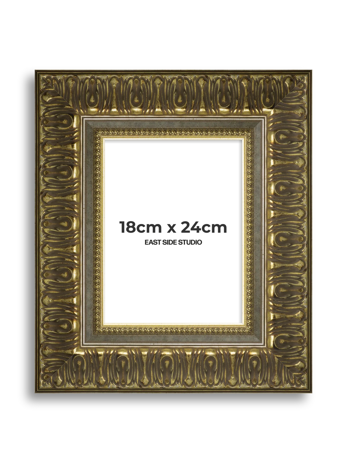 Volute Silver Gold 18cm x 24cm picture frame