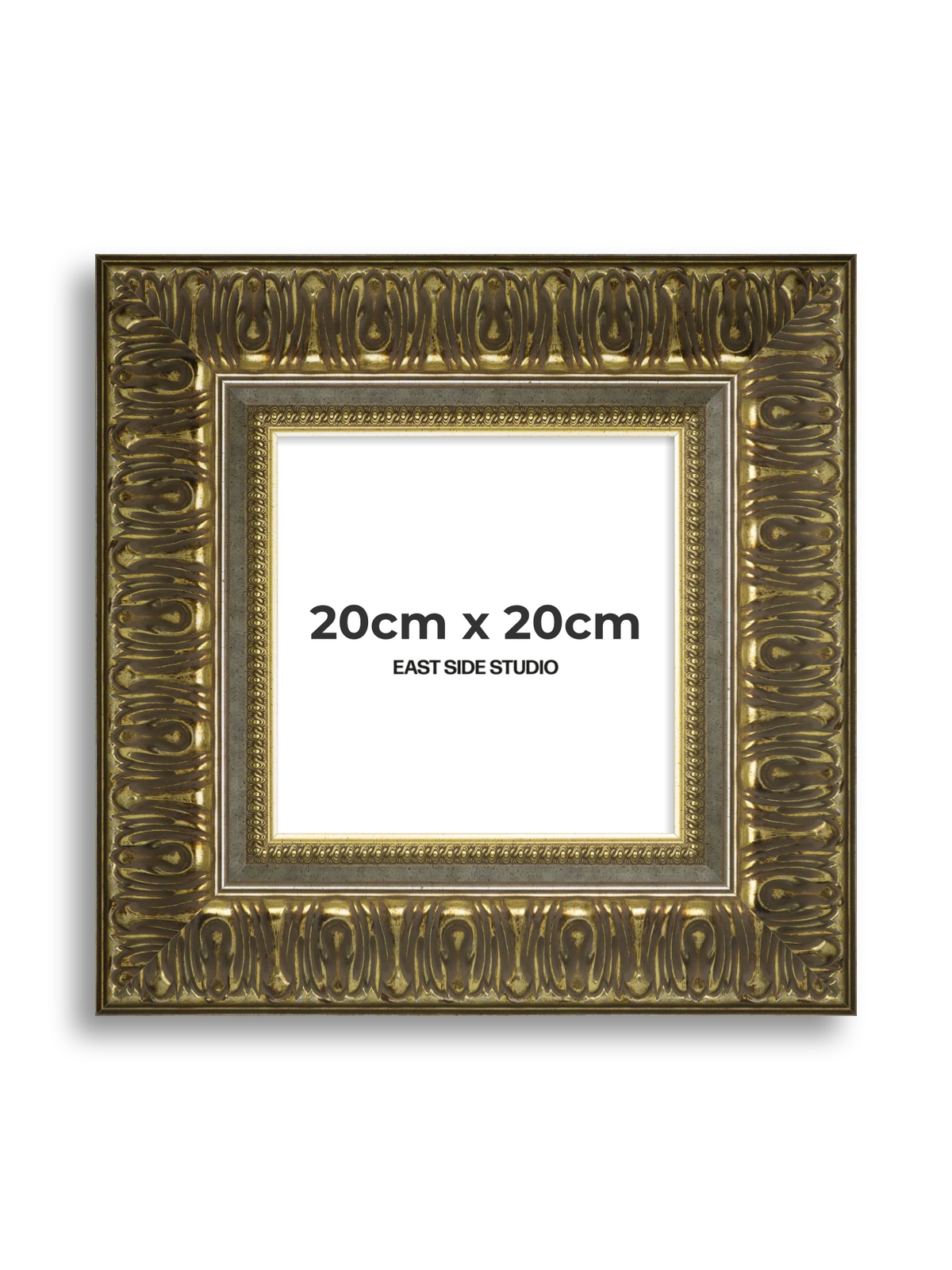 Volute Silver Gold 20cm x 20cm picture frame