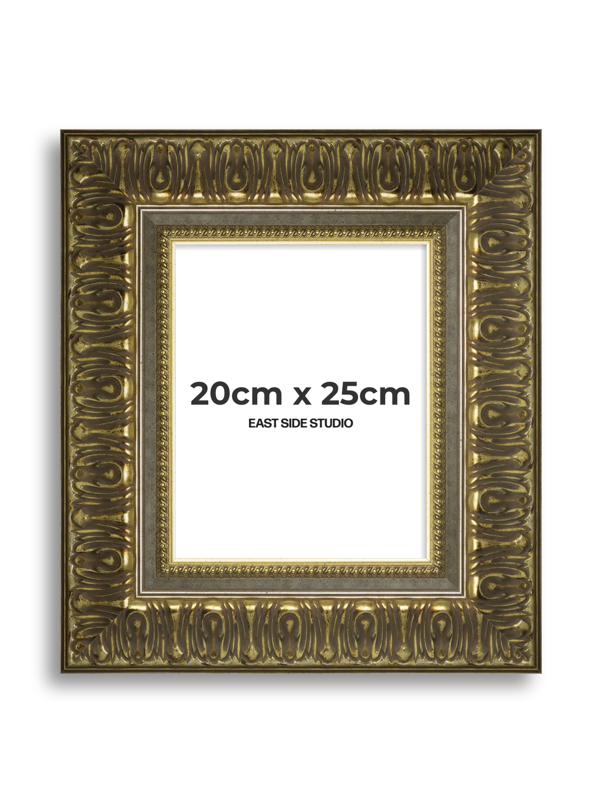 Volute Silver Gold 20cm x 25cm picture frame