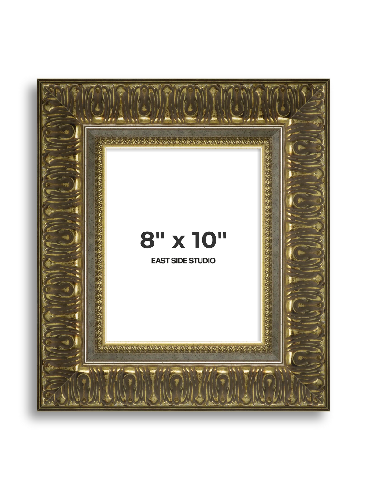 Volute Silver Gold 8" x 10" picture frame