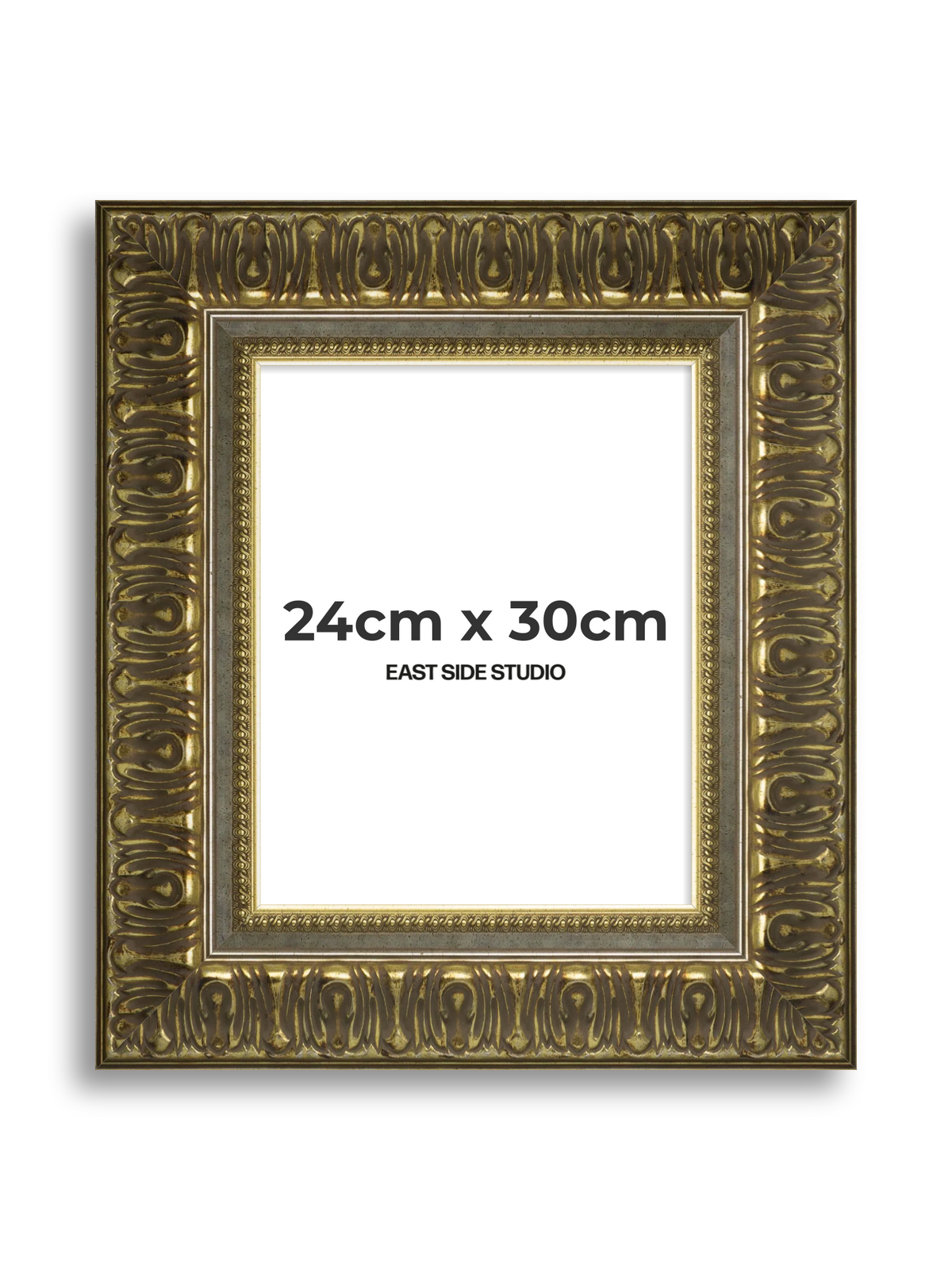 Volute Silver Gold 24cm x 30cm picture frame