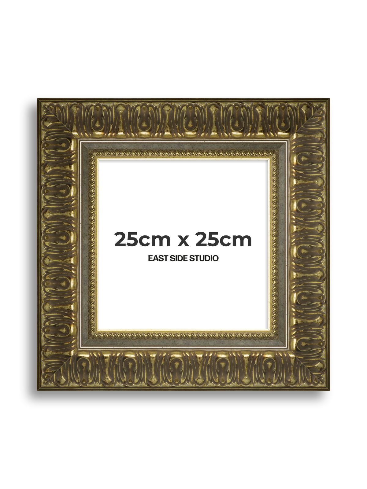 Volute Silver Gold 25cm x 25cm picture frame