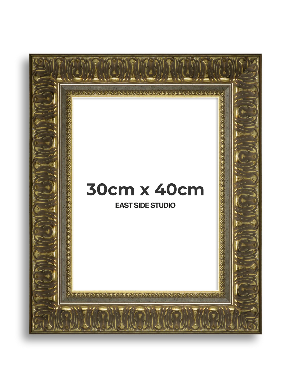 Volute Silver Gold 30cm x 40cm picture frame