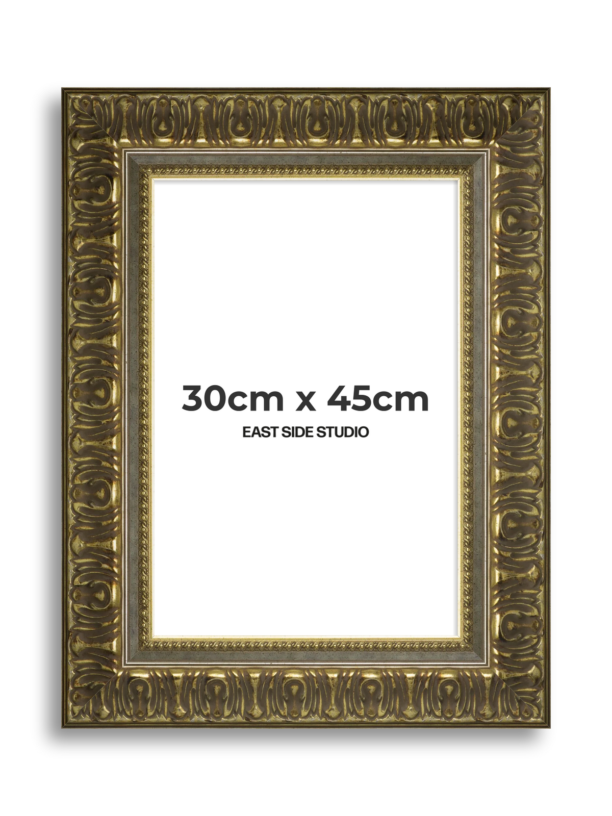 Volute Silver Gold 30cm x 45cm picture frame