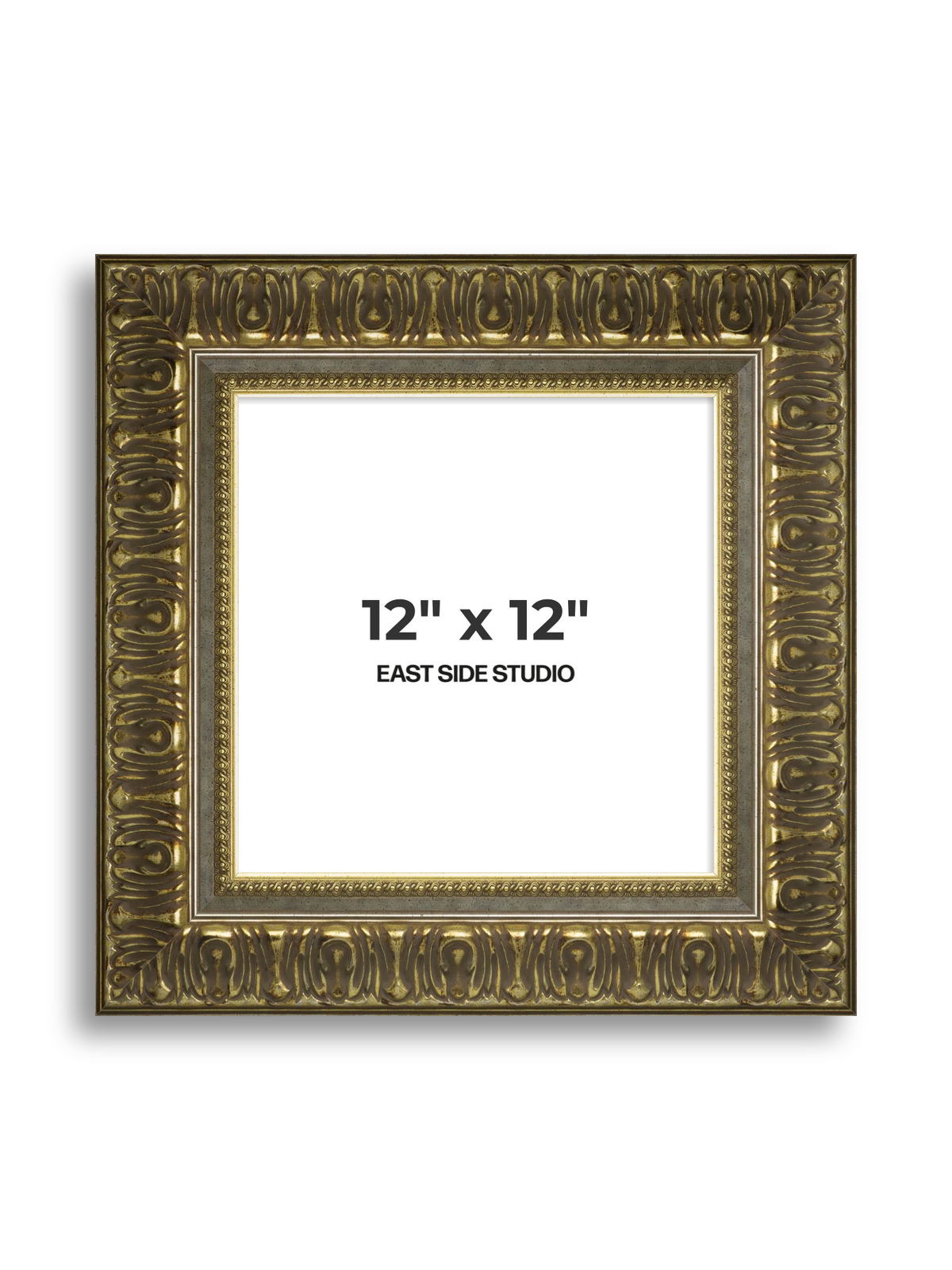 Volute Silver Gold 12" x 12" picture frame
