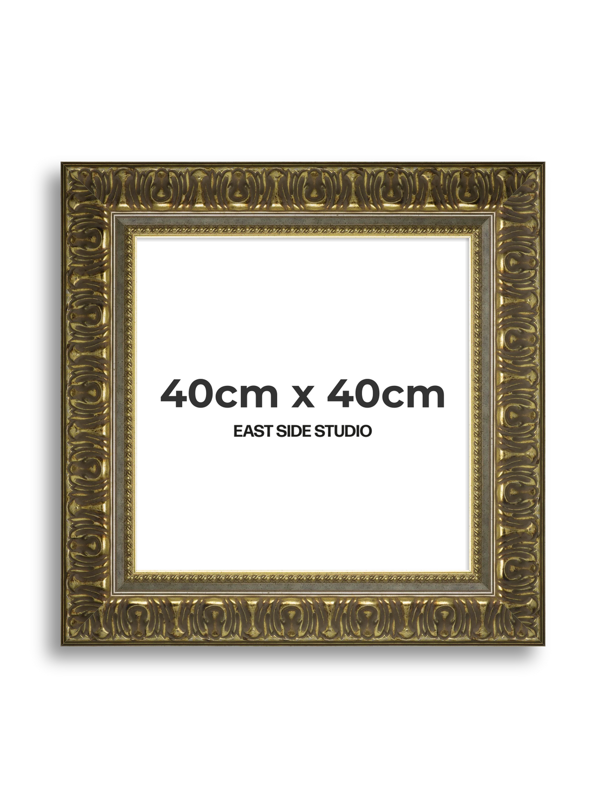 Volute Silver Gold 40cm x 40cm picture frame