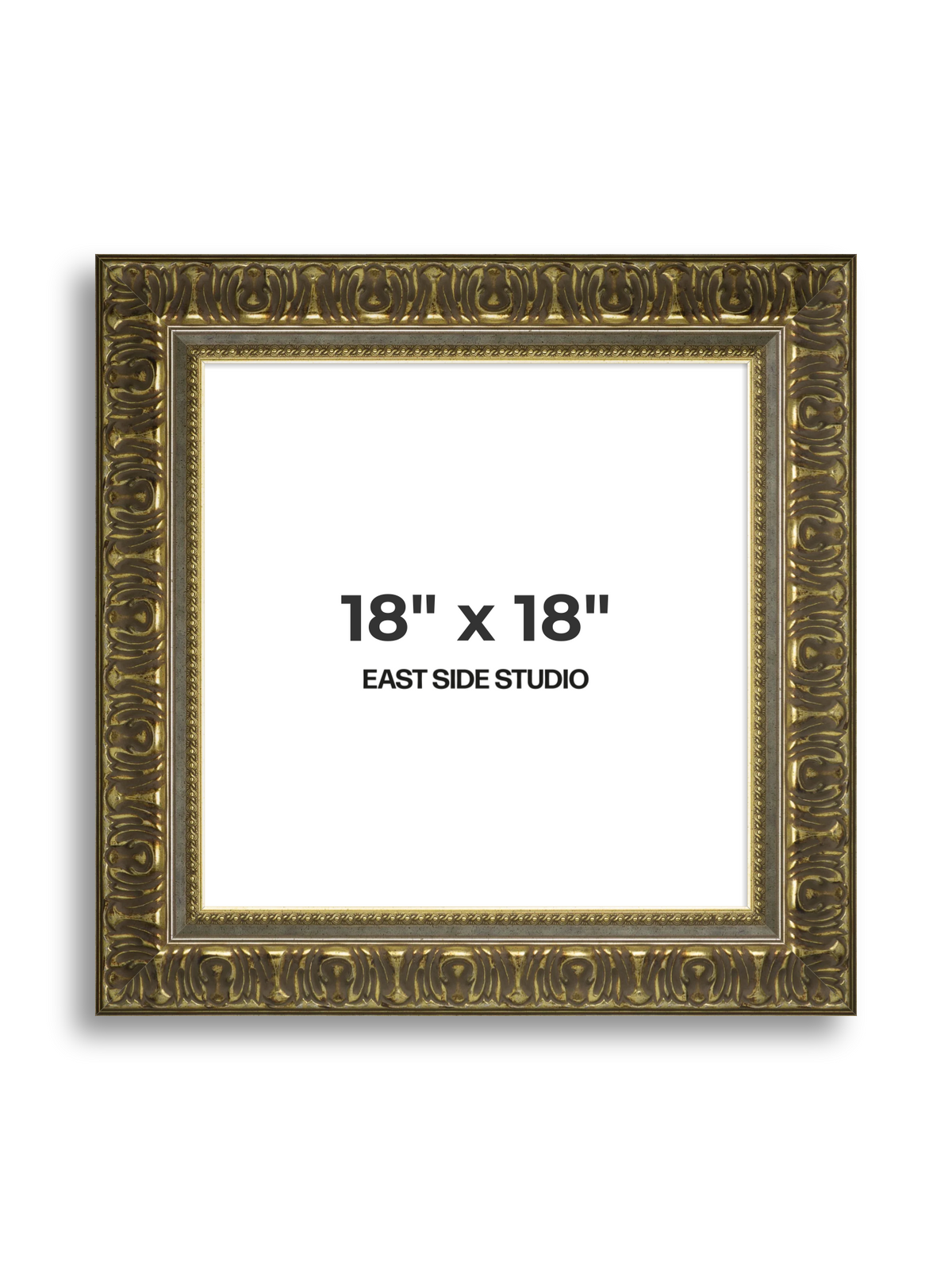 Volute Silver Gold 18" x 18" picture frame