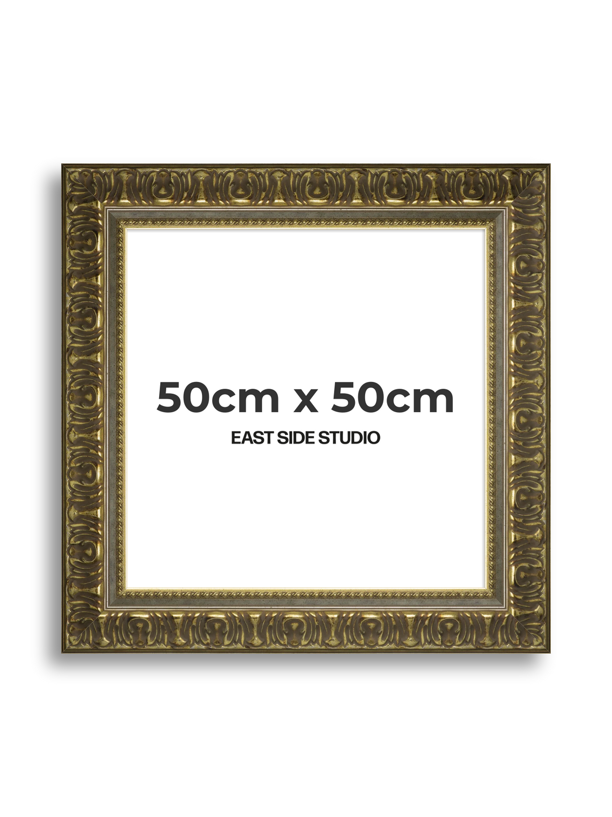 Volute Silver Gold 50cm x 50cm picture frame