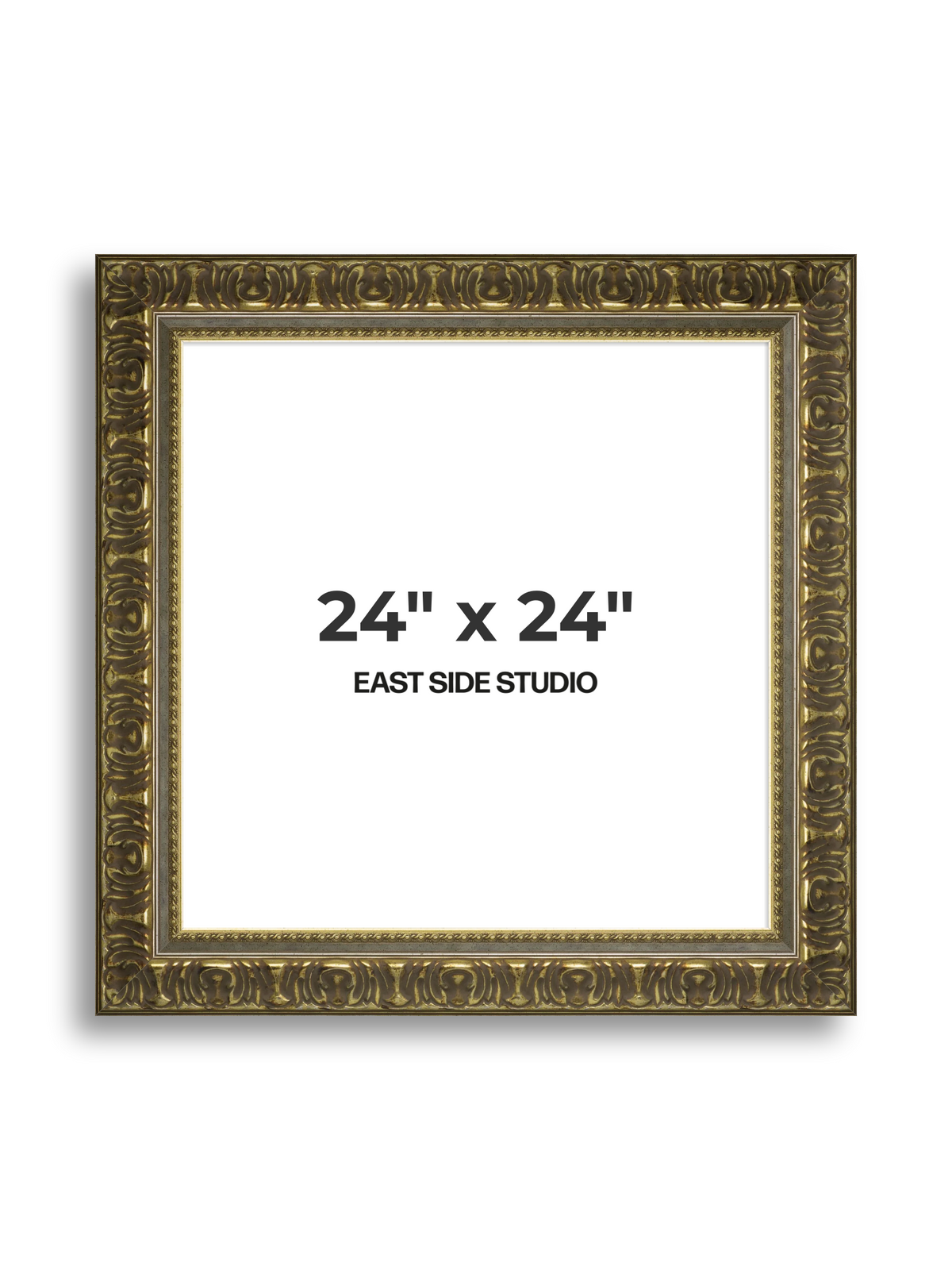 Volute Silver Gold 24" x 24" picture frame