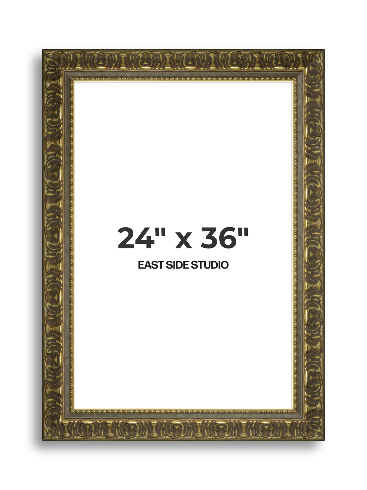 Volute Silver Gold 24" x 36" picture frame