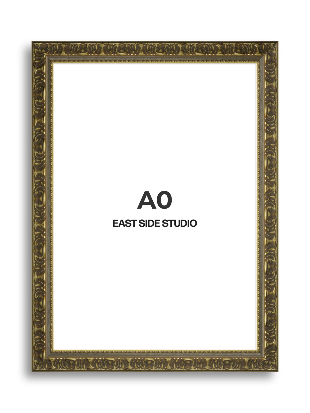 Volute Silver Gold A0 picture frame
