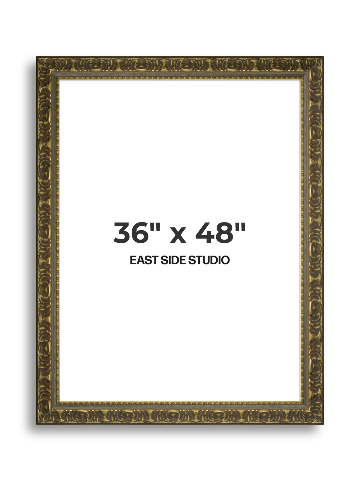 Volute Silver Gold 36" x 48" picture frame
