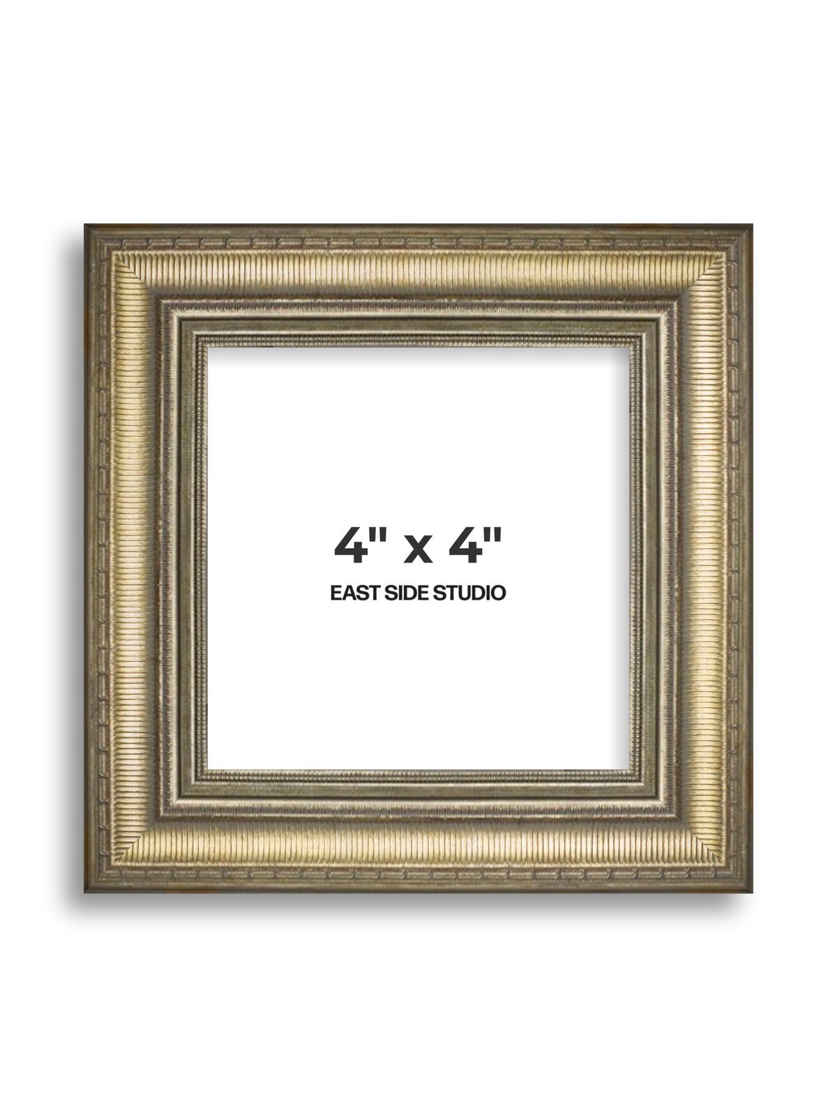 Laurel Aged Gold 4" x 4" picture frame