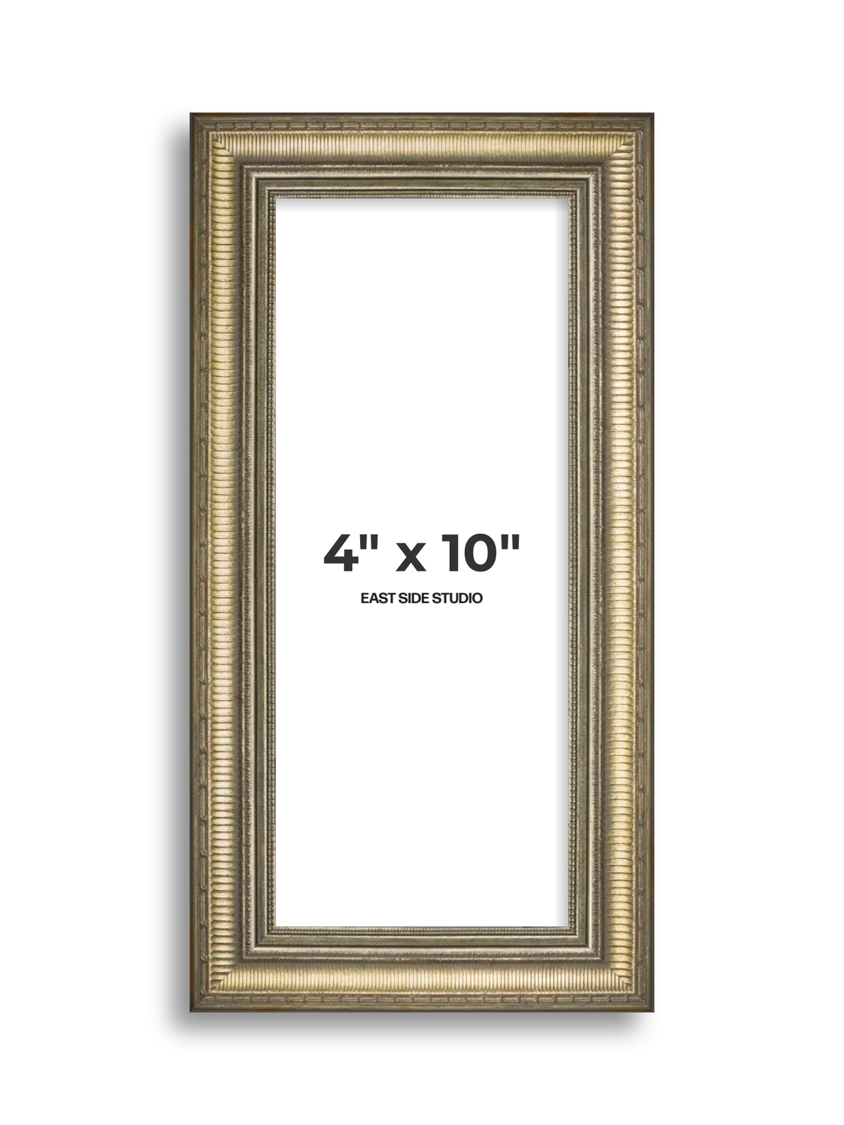 Laurel Aged Gold 4" x 10" picture frame
