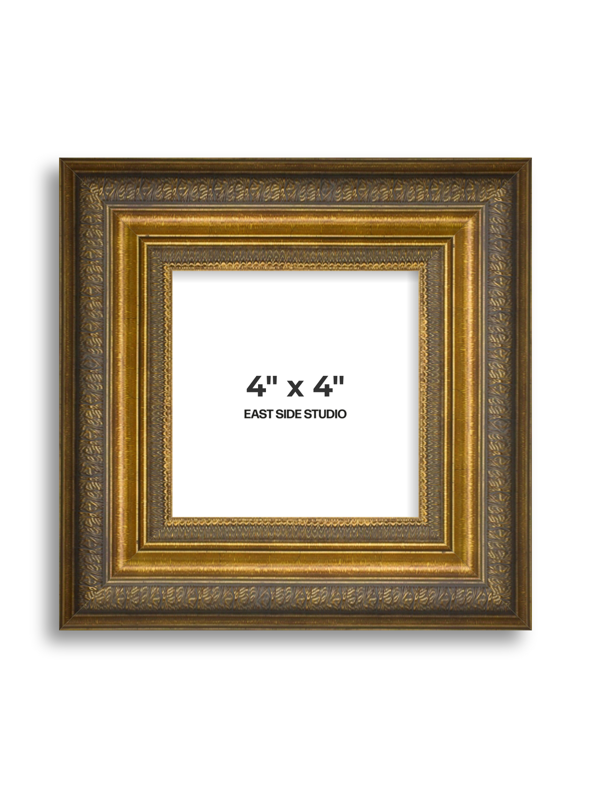 Frieze Antique Gold 4" x 4" picture frame