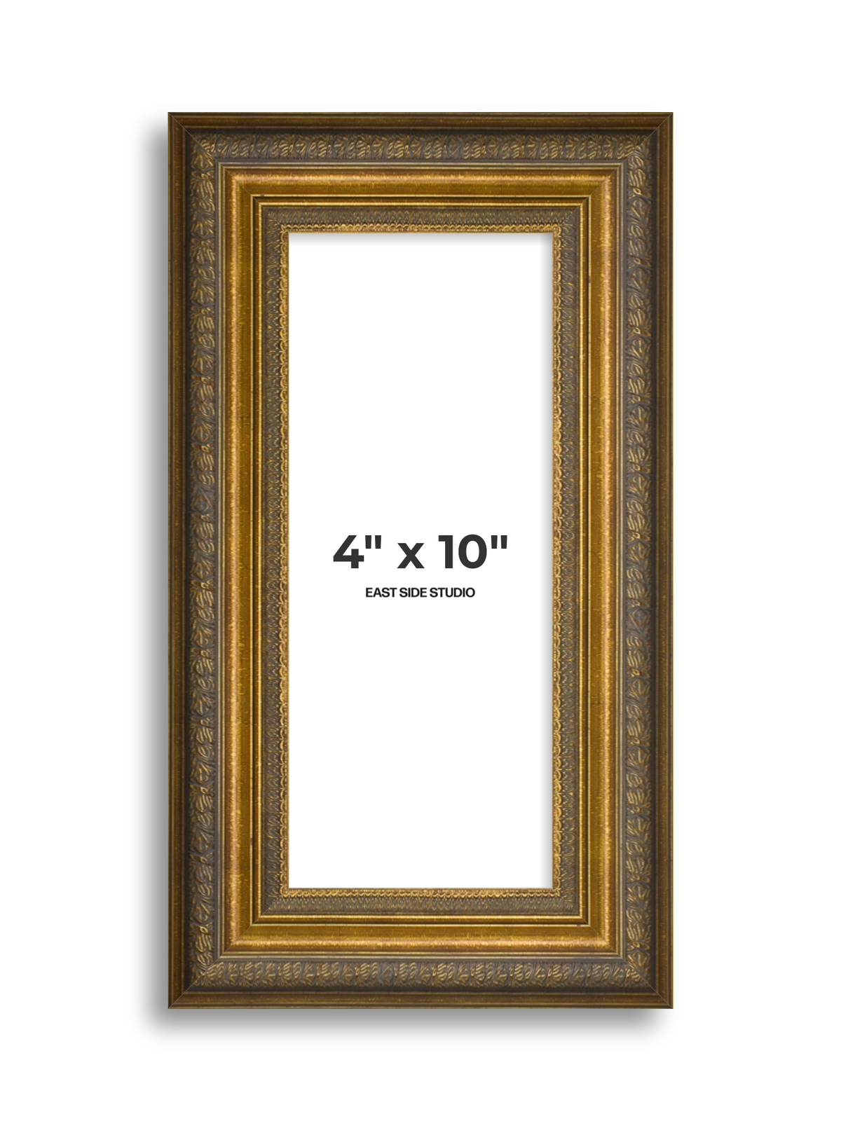 Frieze Antique Gold 4" x 10" picture frame