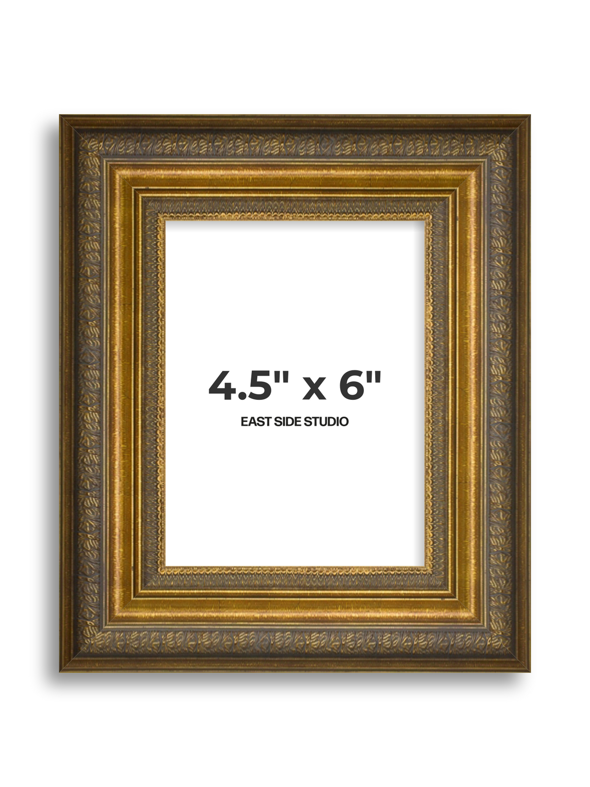 Frieze Antique Gold 4.5" x 6" picture frame